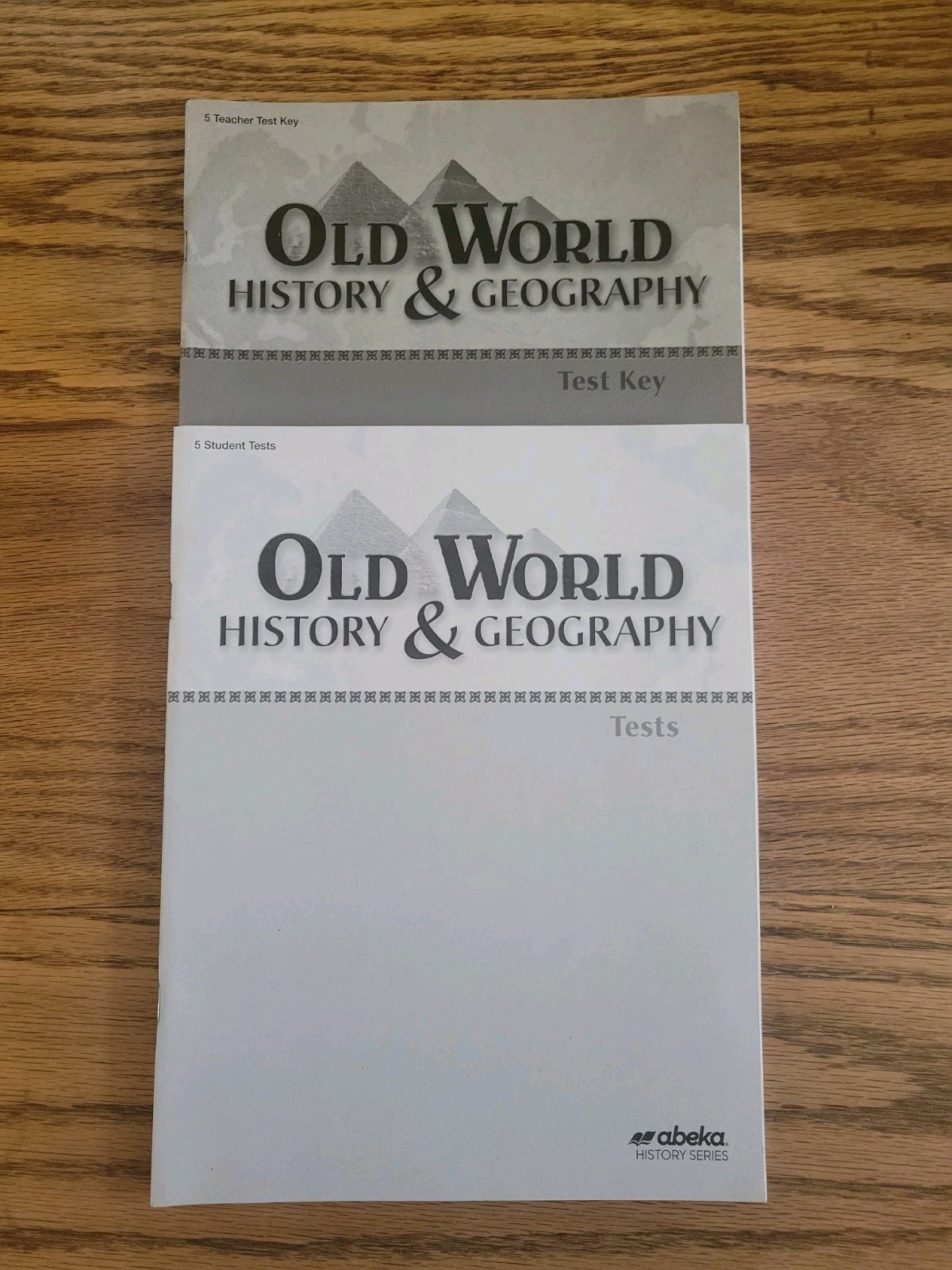 Abeka Grade 5 Old World History Geography Student Test Book Teacher Answer Key