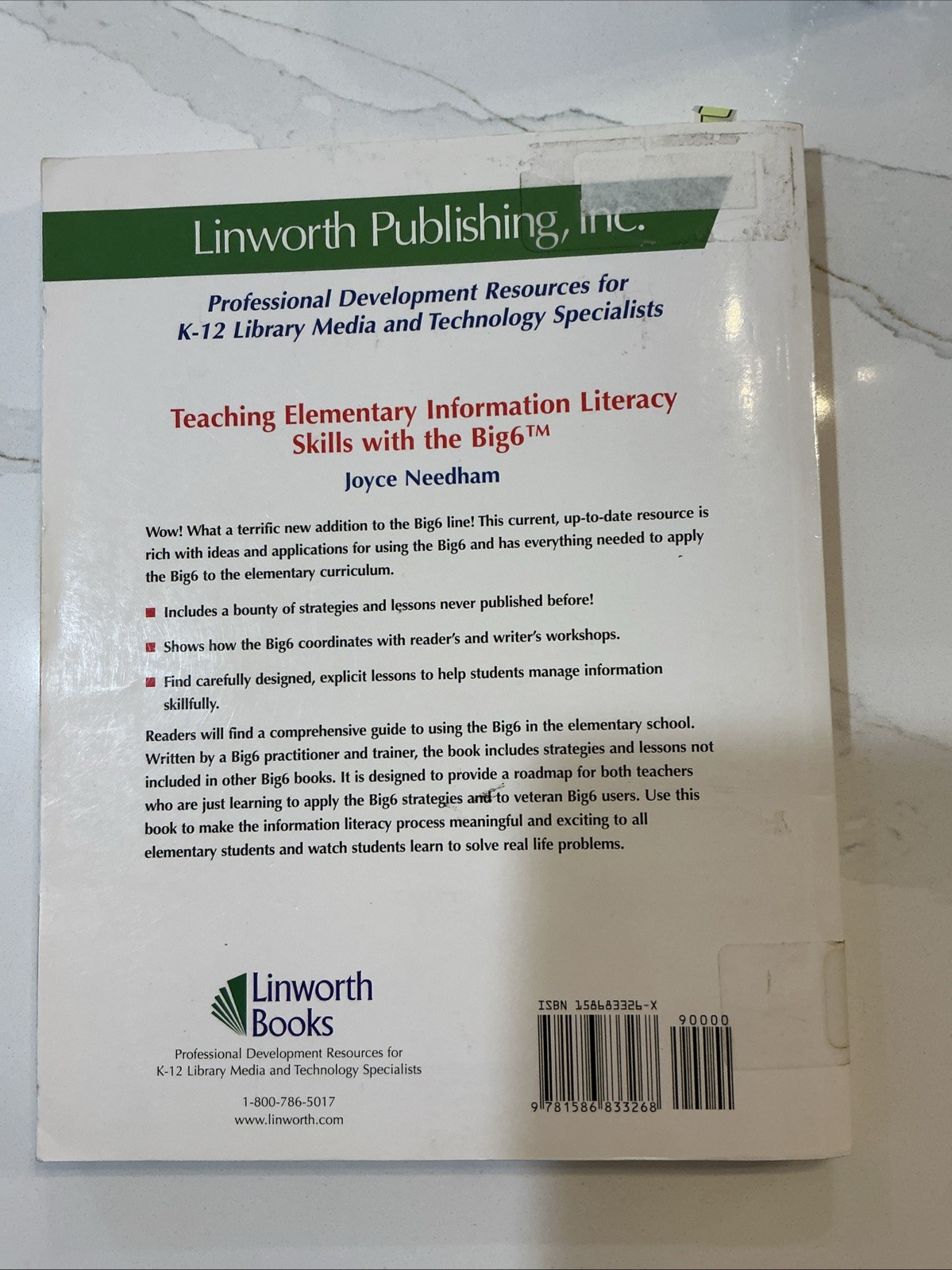 Teaching Elementary Information Literacy Skills with the Big6(tm)