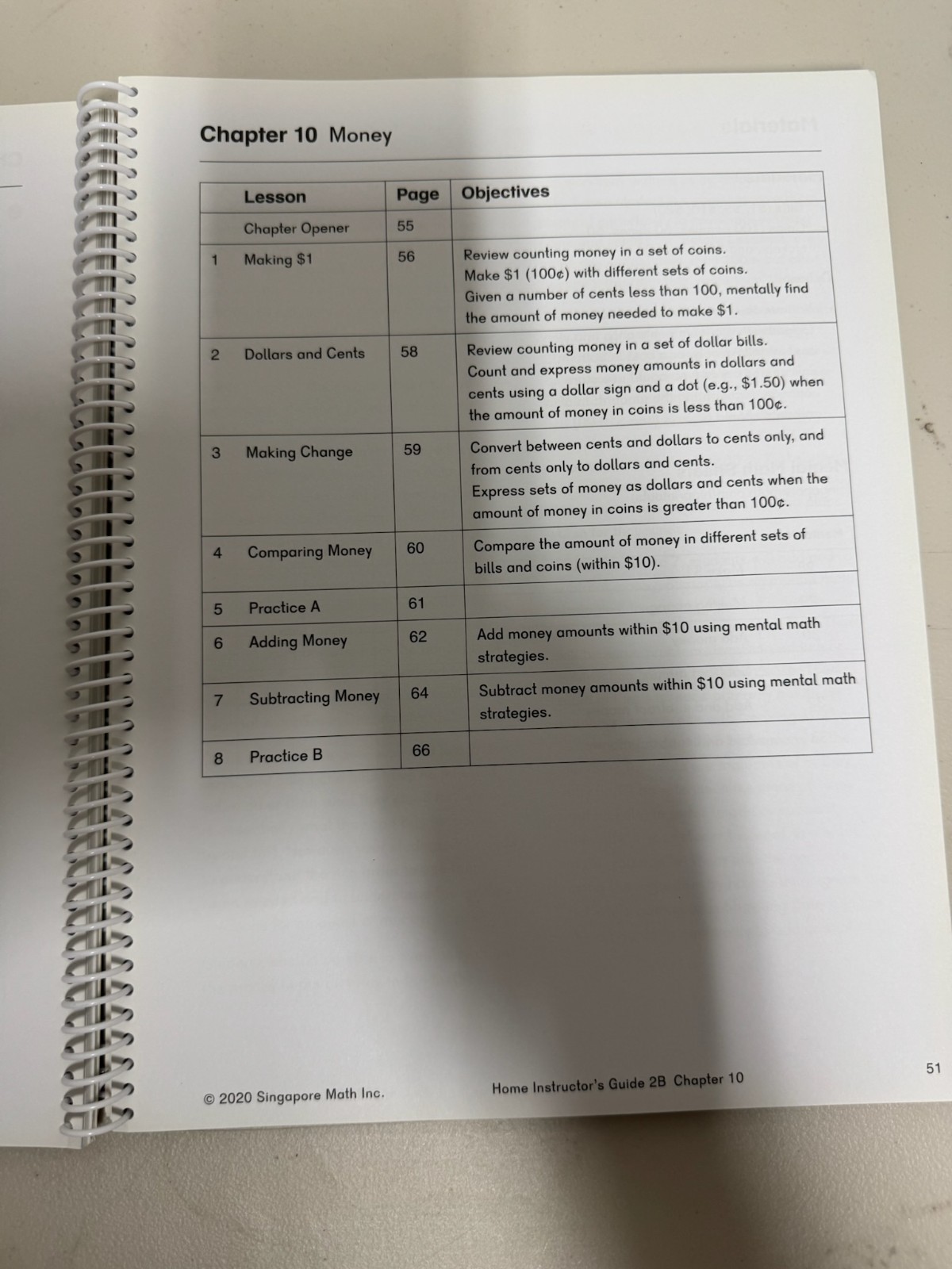 Dimensions Math Home Instructor’s Guide 2B Singapore Math 2020 Spiral Bound