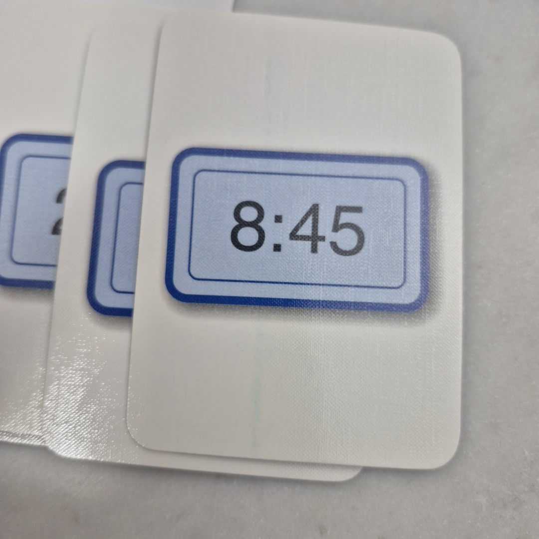 Telling Time Flashcards Everyday Mathematics Grades K-3