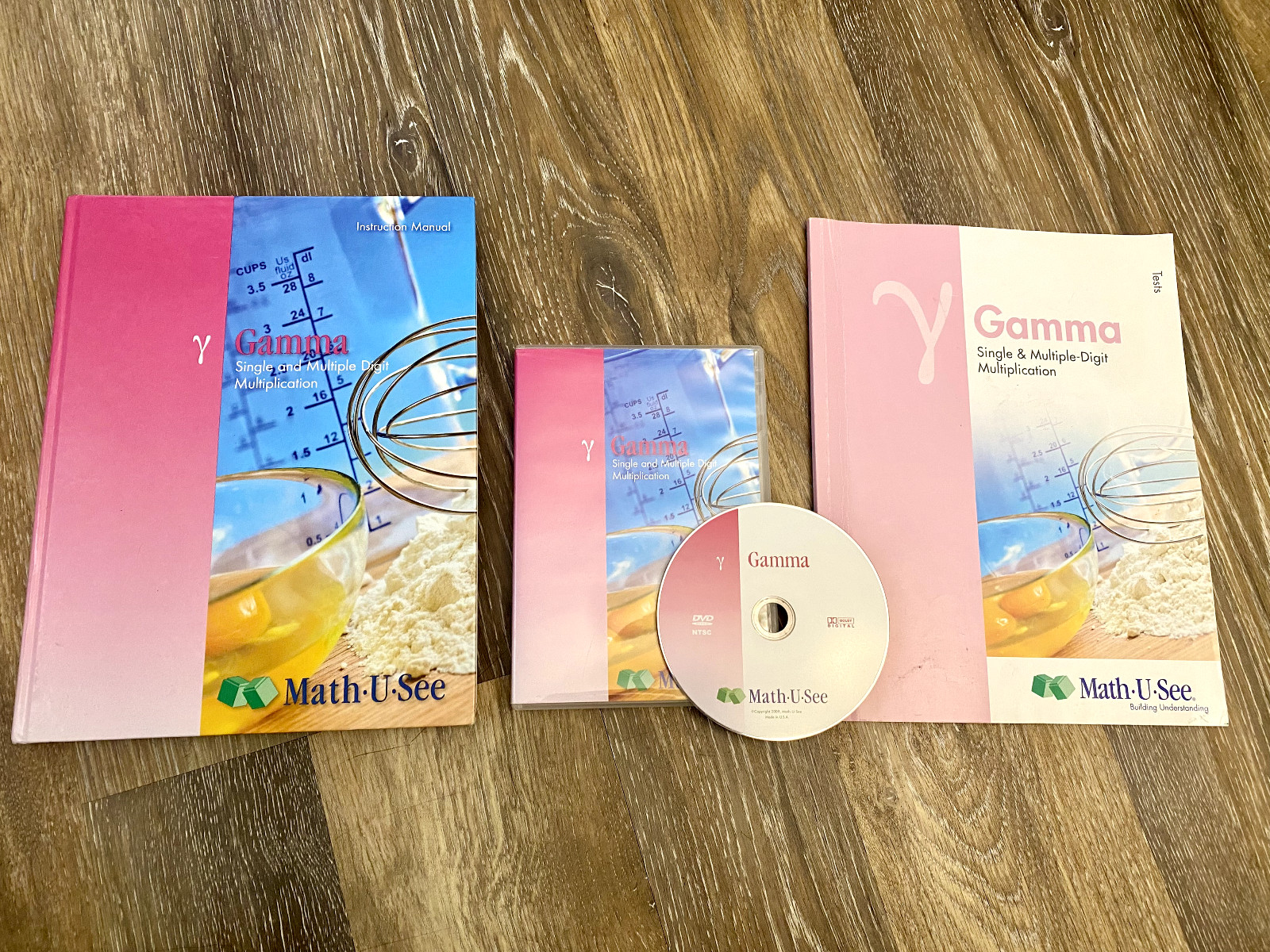Math U See Gamma Set – Multiplication – Instruction Manual, DVD, & Some Tests