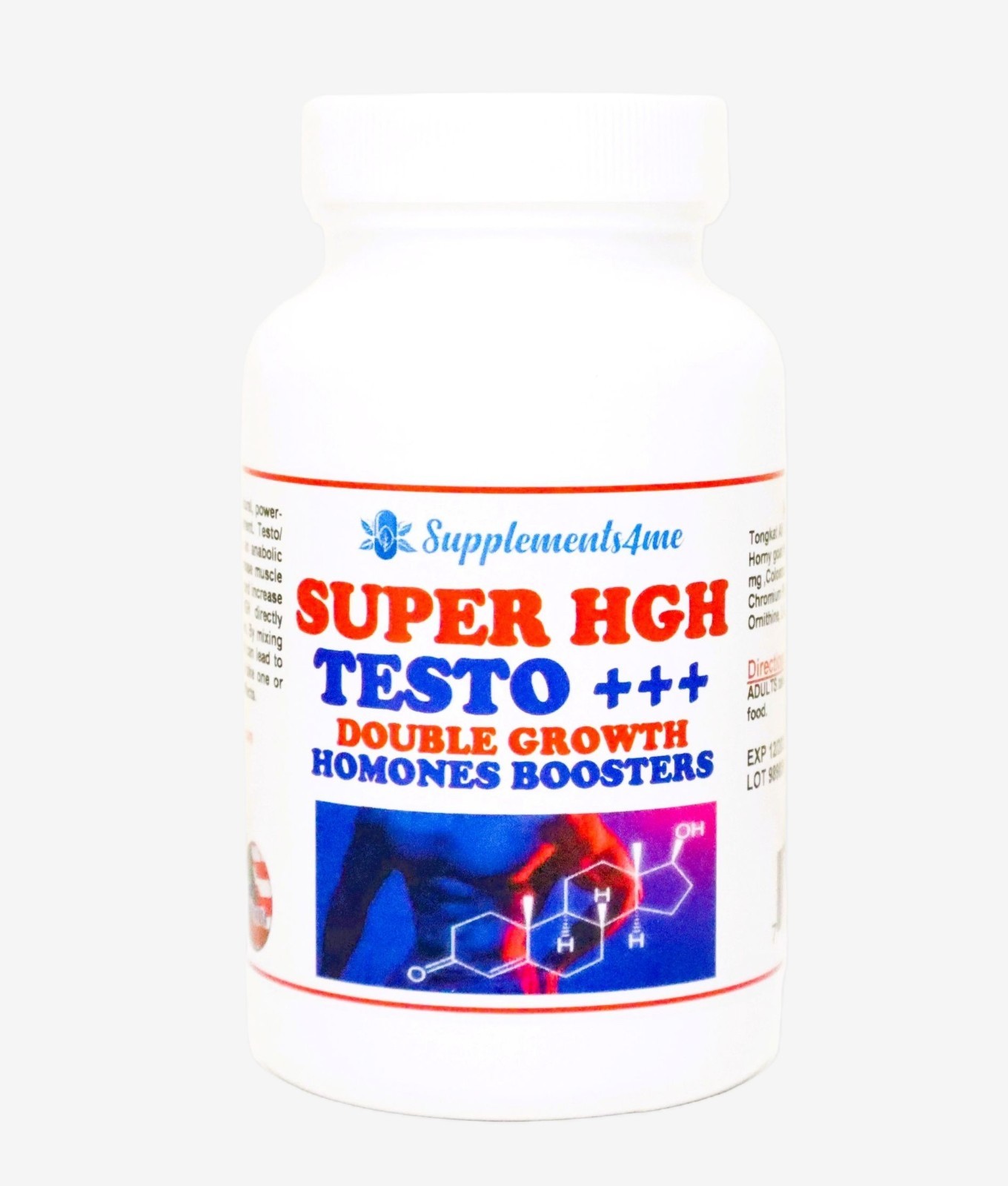 HOW TO INCREASE YOUR HGH & TESTOSTERONE MEN & WOMEN – 120 CAPS MADE IN USA