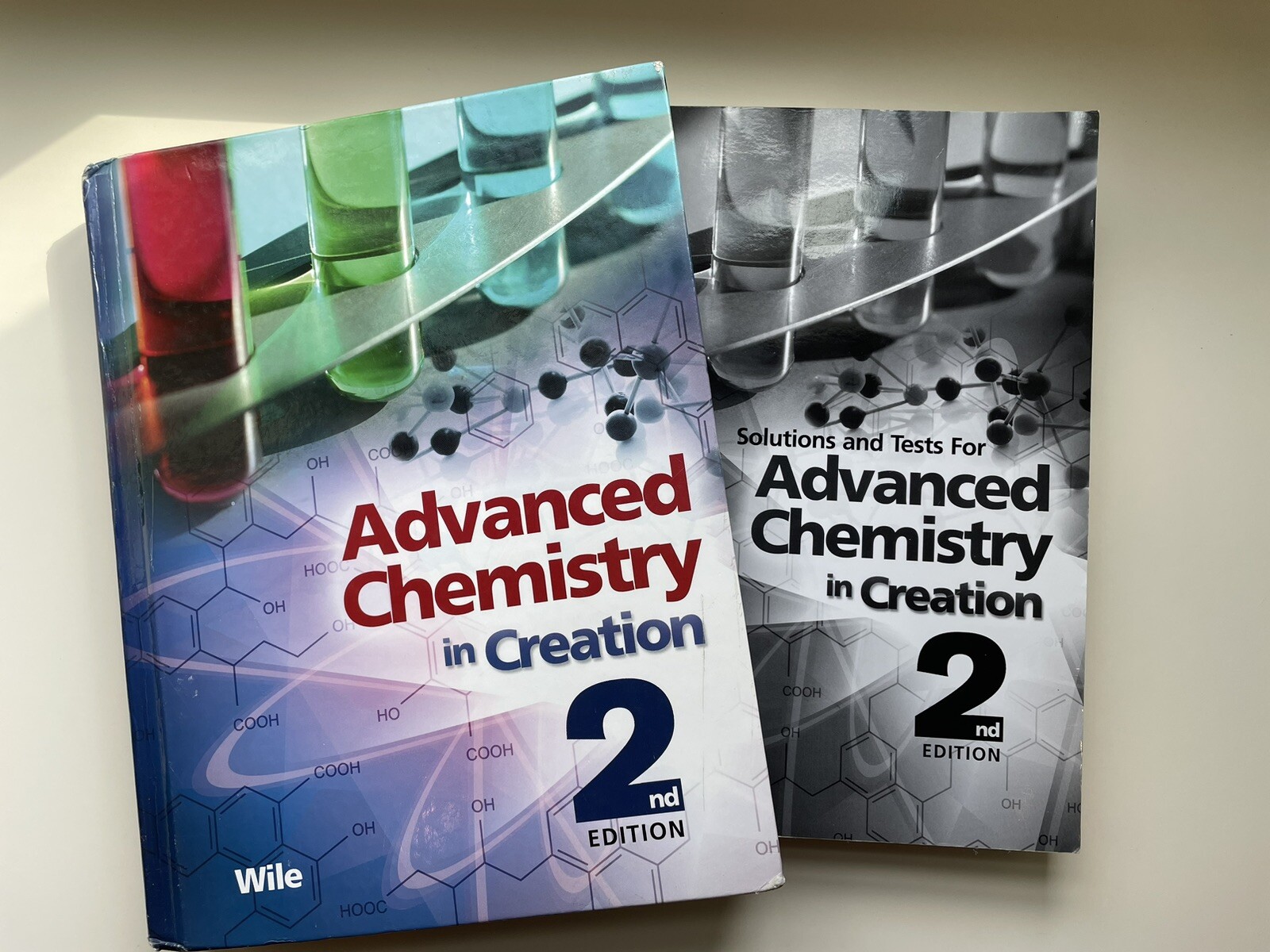 Advanced Chemistry in Creation by Jay Wile, Hardcover w/ solutions/tests manual