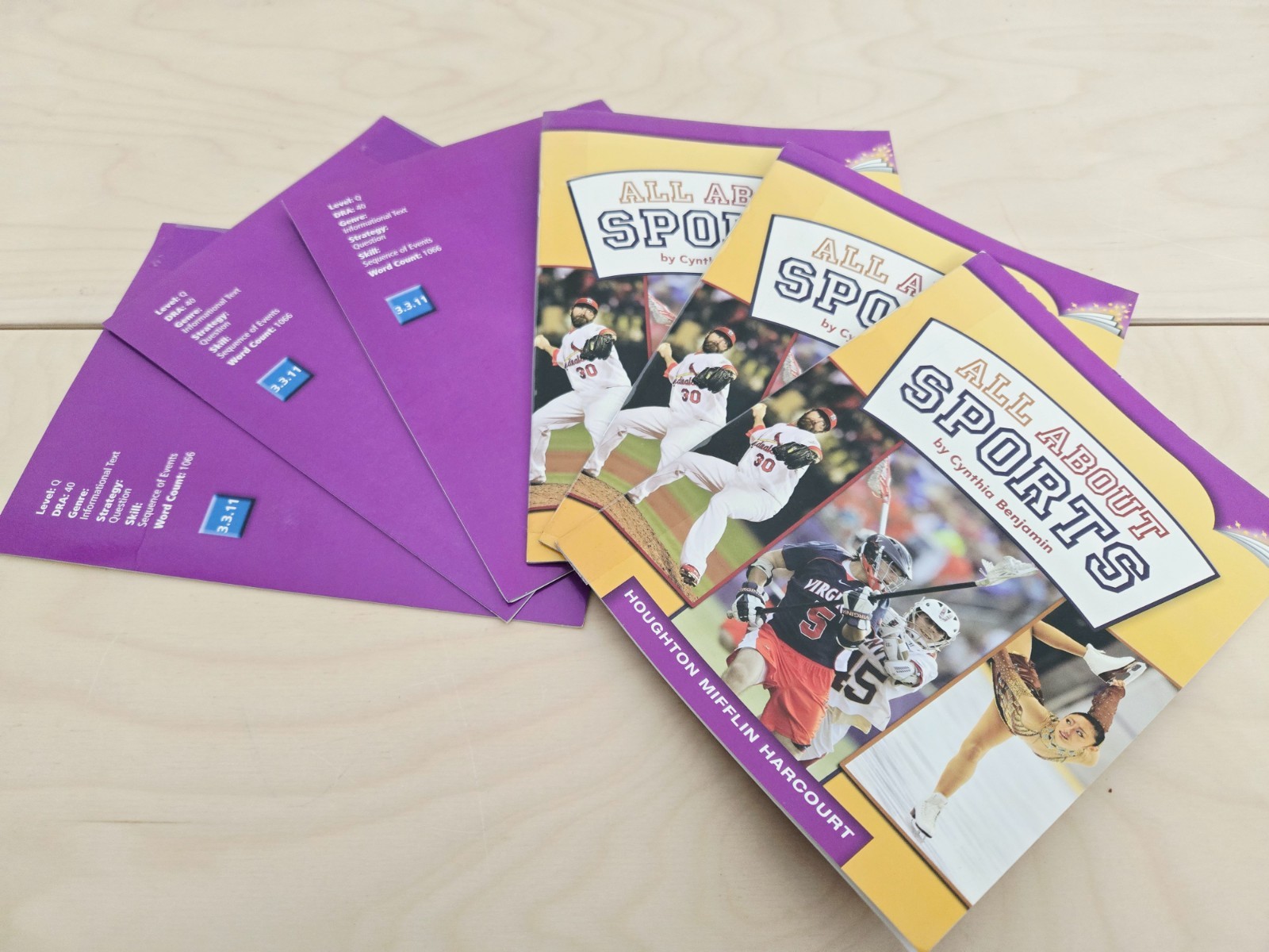 All About Sports Level Q DRA 40 Houghton Mifflin Readers Lot of 6 Informational