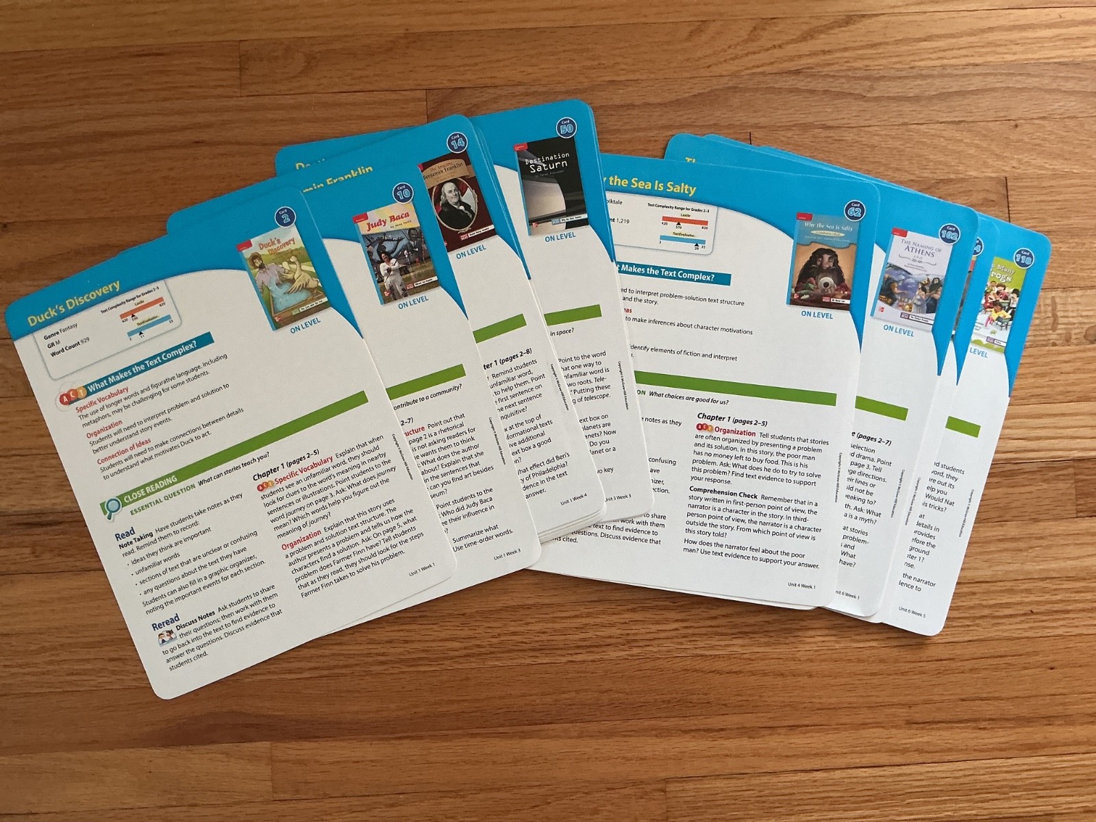 MCGRAW HILL WONDERS LEVELED READER LESSON CARDS-GRADE 3 – ON LEVEL ONLY