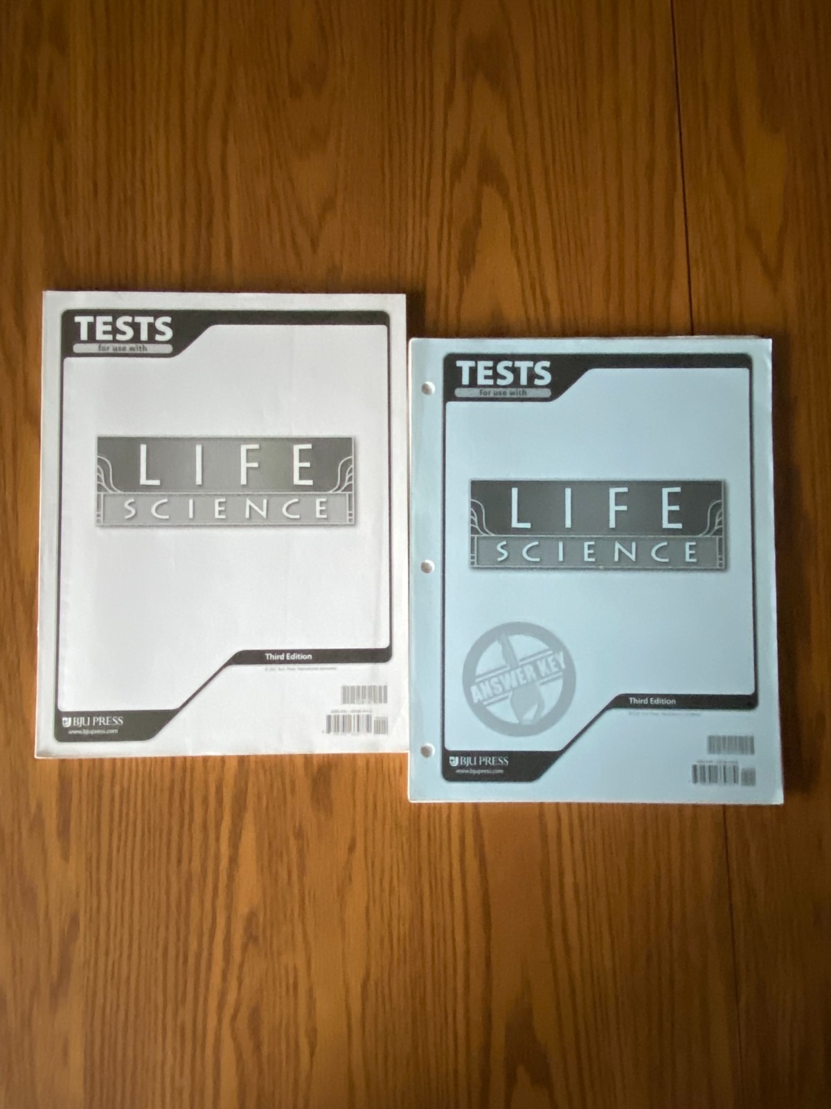 Bob Jones University BJU Life Science Set with Tests and Test Answer Key