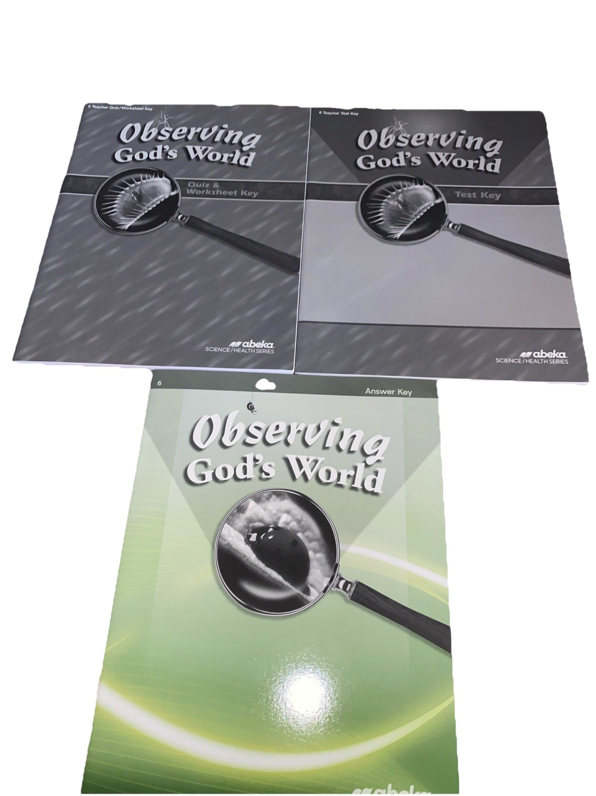 Abeka 6:Observing Gods World -Answer KEY, Test KEY, Quiz/Worksheet Key 4 Edition