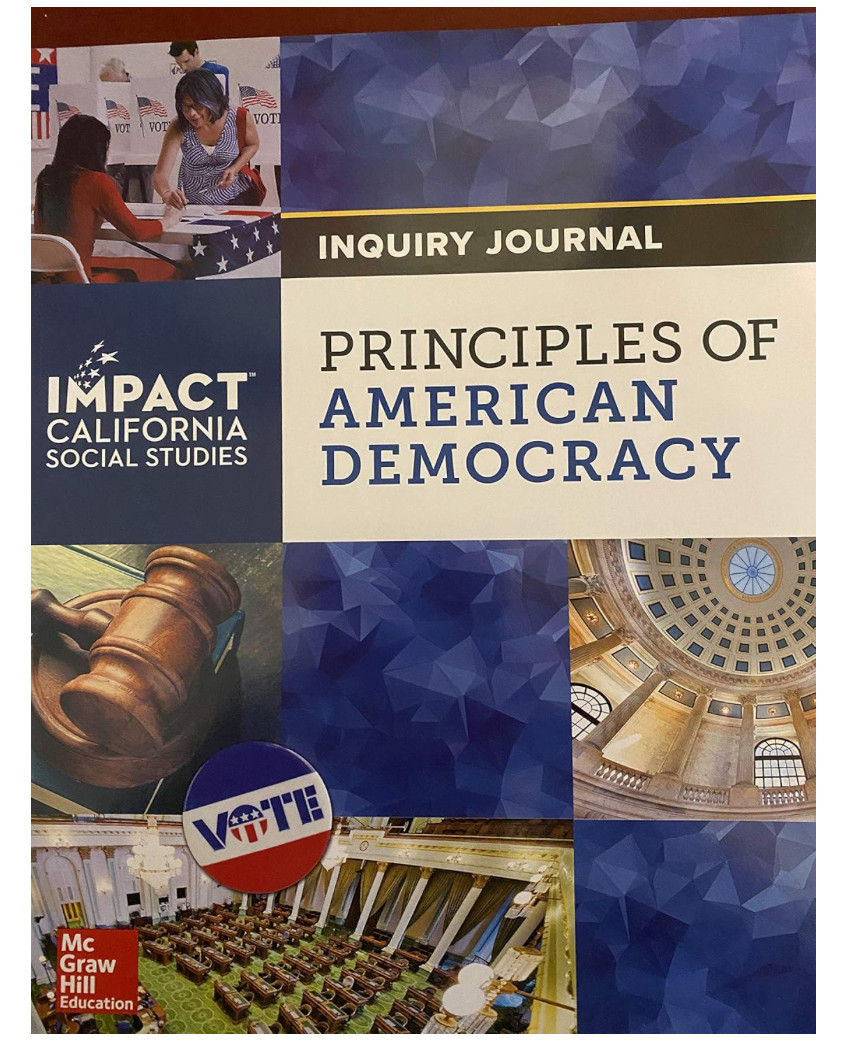Impact California Social Studies Inquiry Journal Principles Of American Democrac