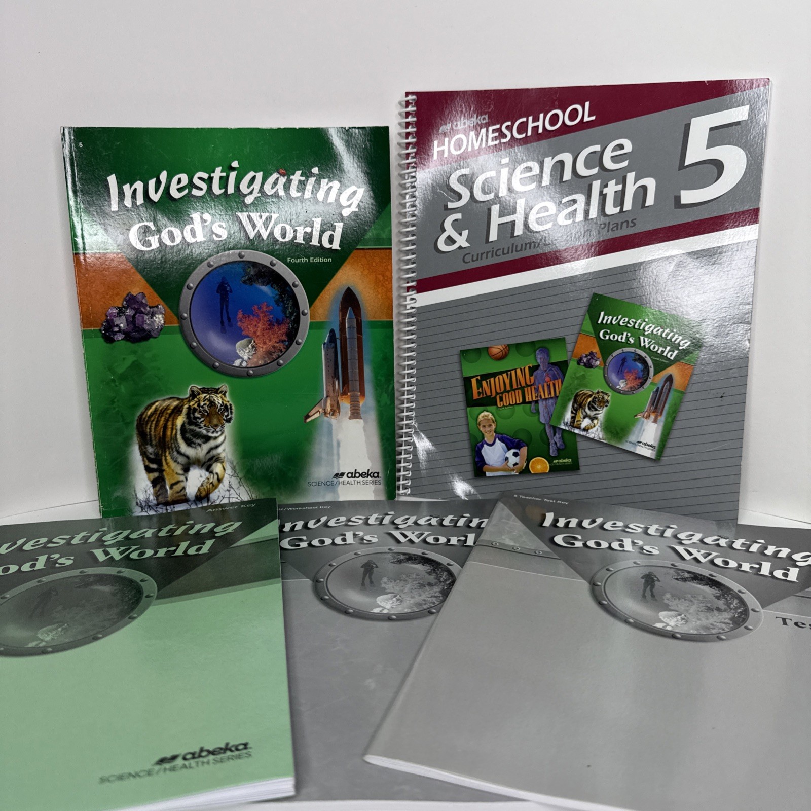 ABeka Investigating God’s World 4th Edition Student Book Lesson Plans Keys VGC