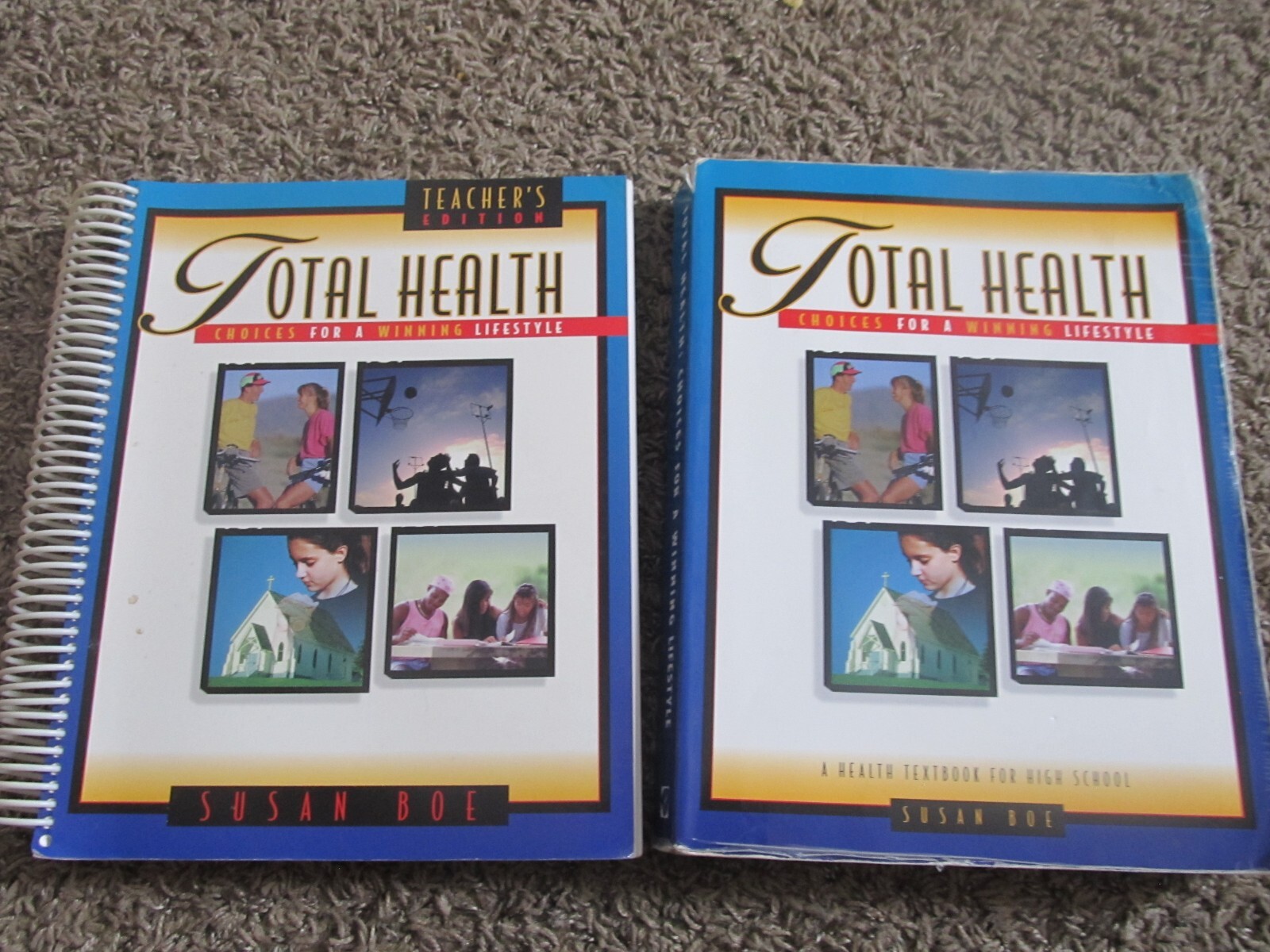 TOTAL HEALTH Choices for Winning Lifestyle High School Homeschool Susan Boe Set