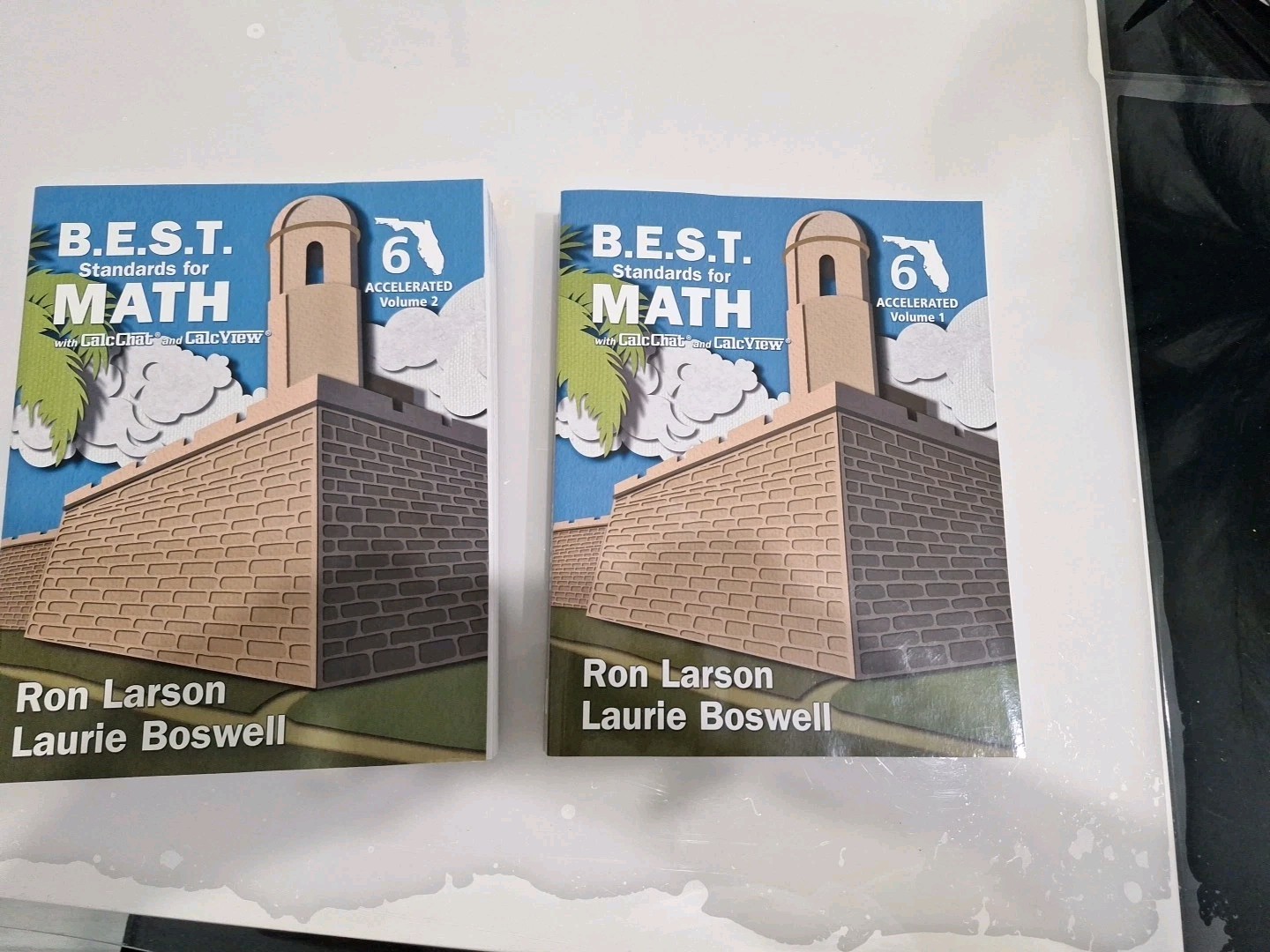 B.E.S.T. Standards For Math With CalcChat Florid Grade 6 Accelerated Volume 1&2