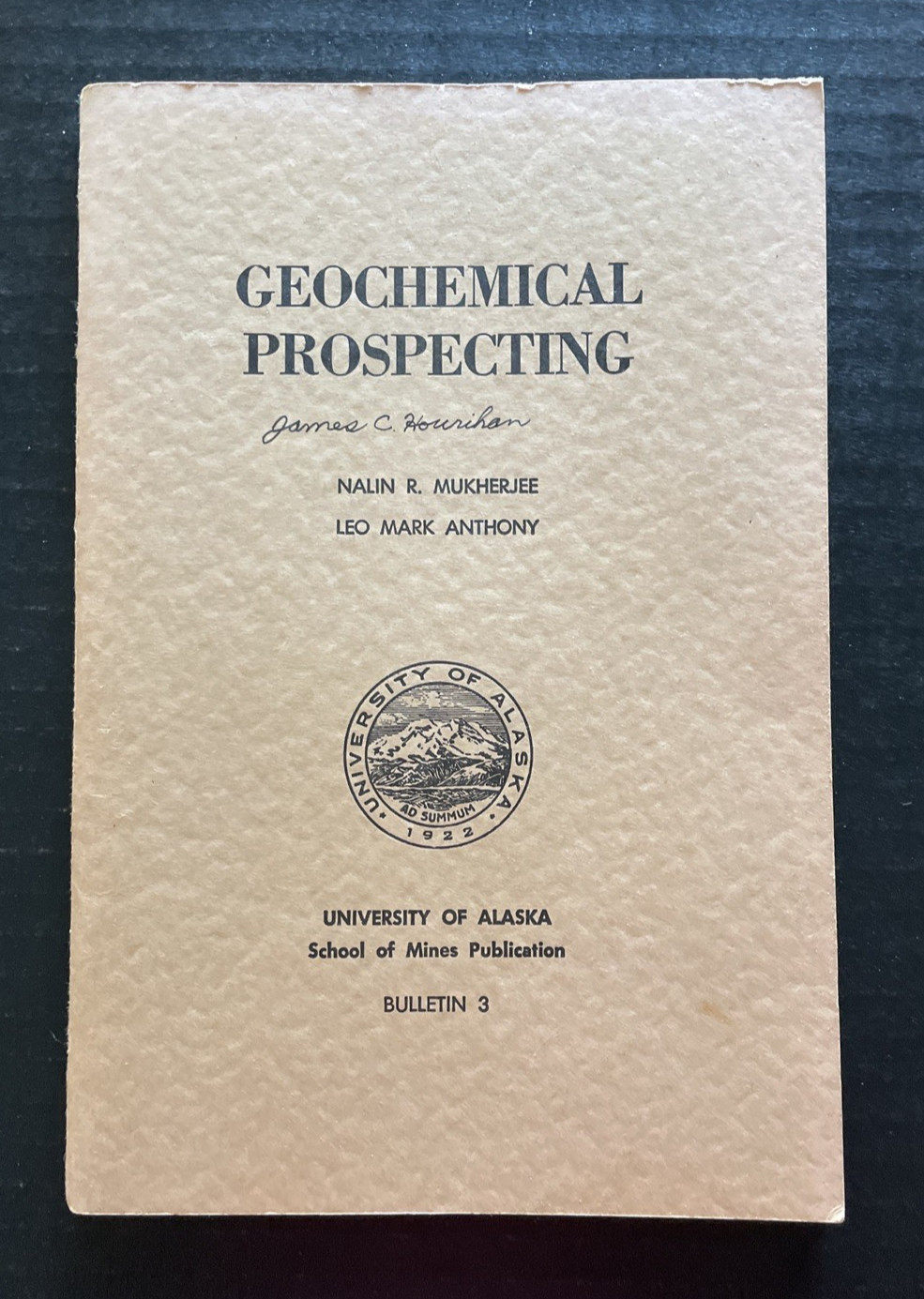 Geochemical Prospecting University Of Alaska School Of Mines Publication 1957