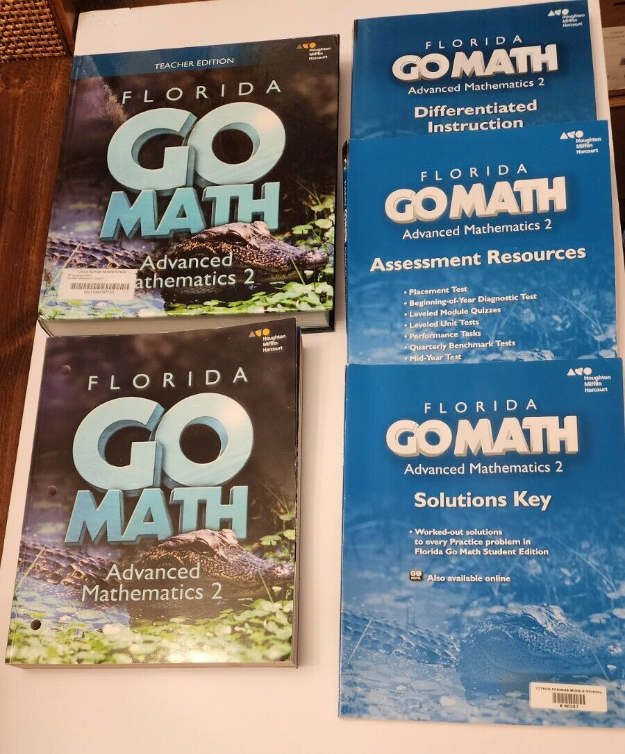 Florida Go Math Advanced 2 : Teacher + Student Edition 7th Grade Homeschool