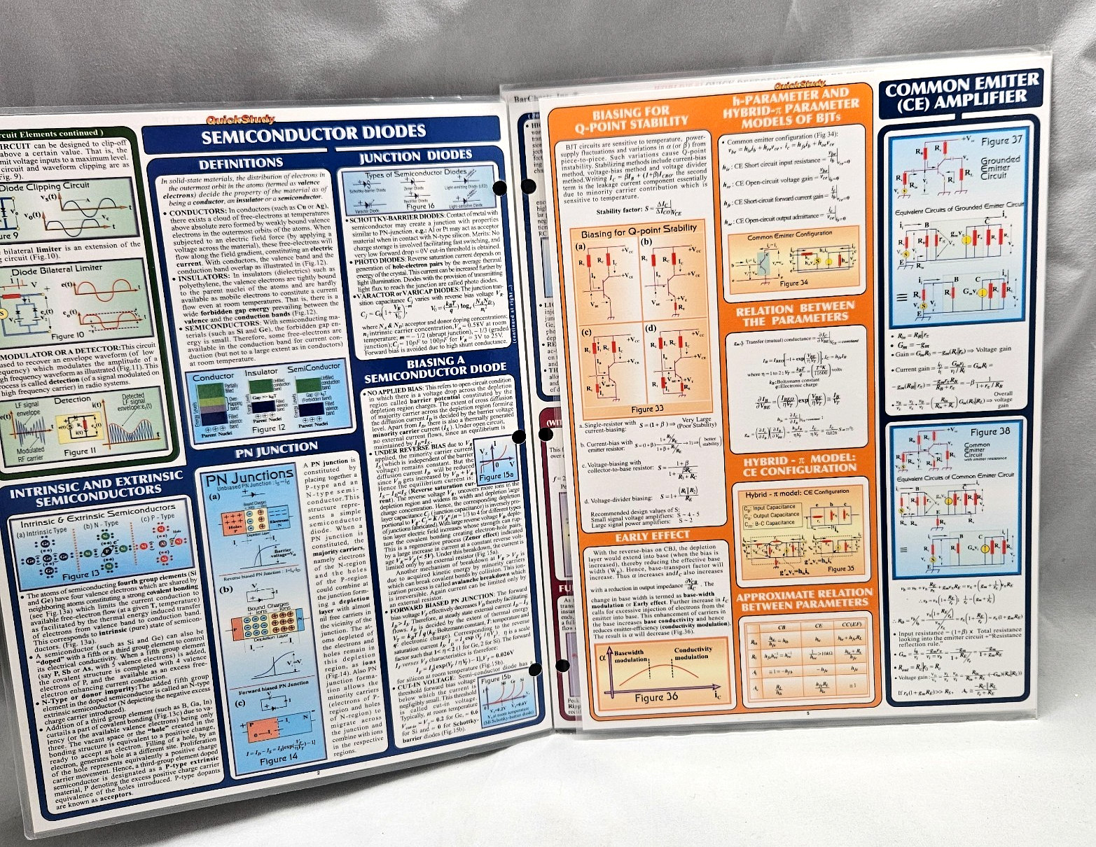2 Vintage BarCharts Quick Study Computer C++ Guide & Academic Electronics 1