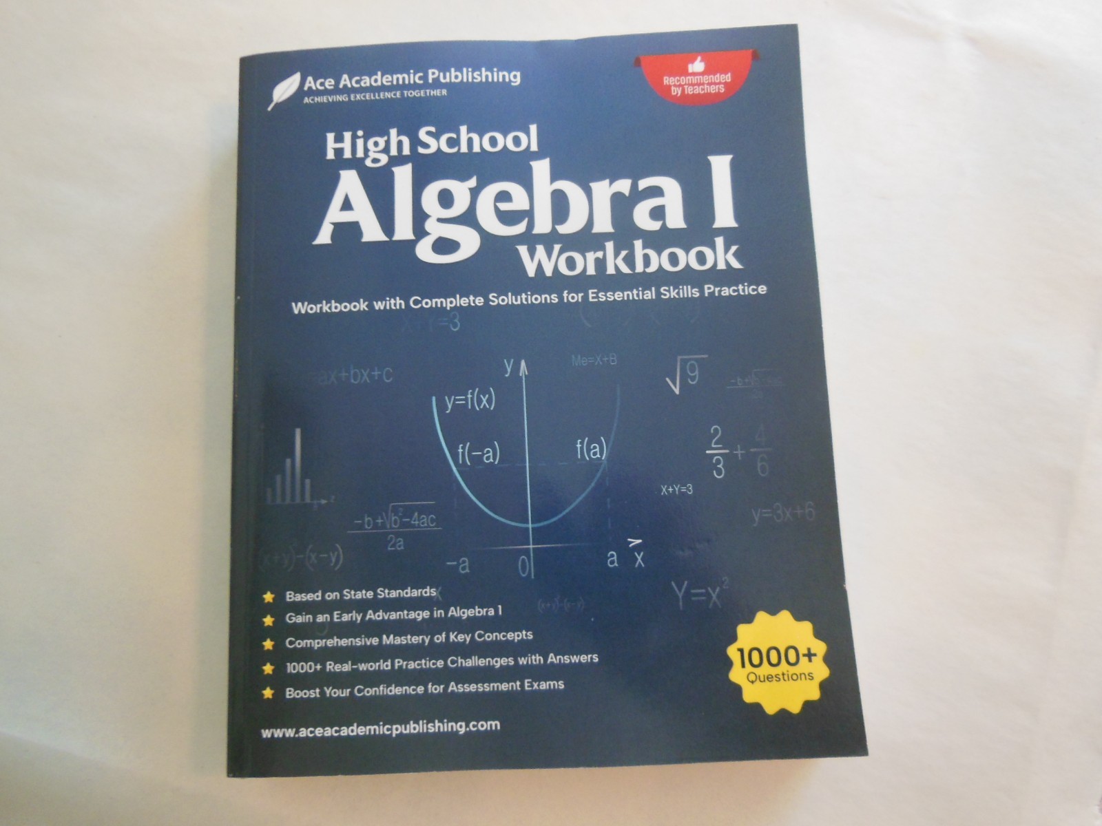 High School Algebra 1 Workbook: Aligns to Most State Standards (2024 Paperback)
