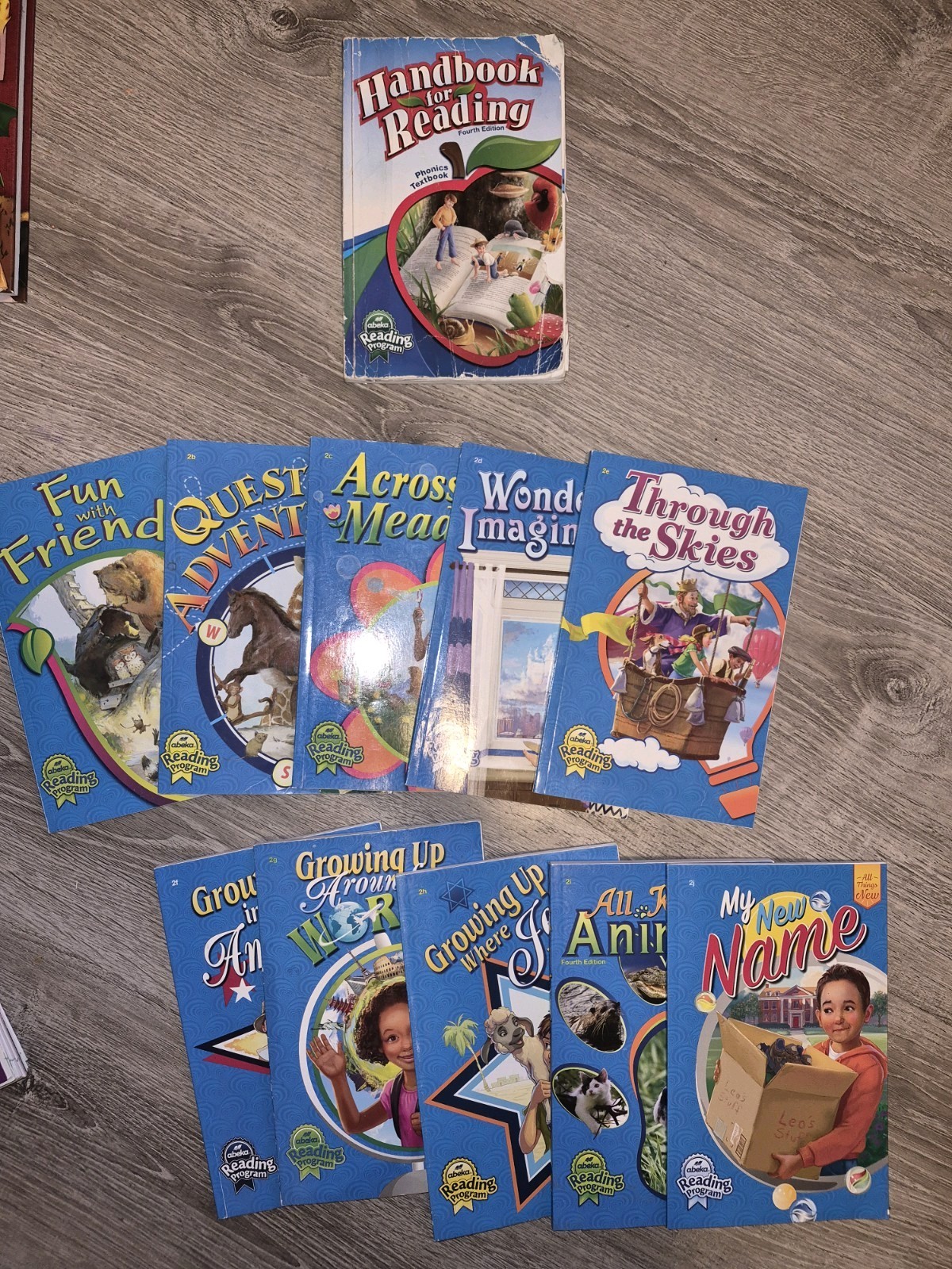 Abeka Reading 2nd Grade Set of 9 Readers And Handbook For Reading