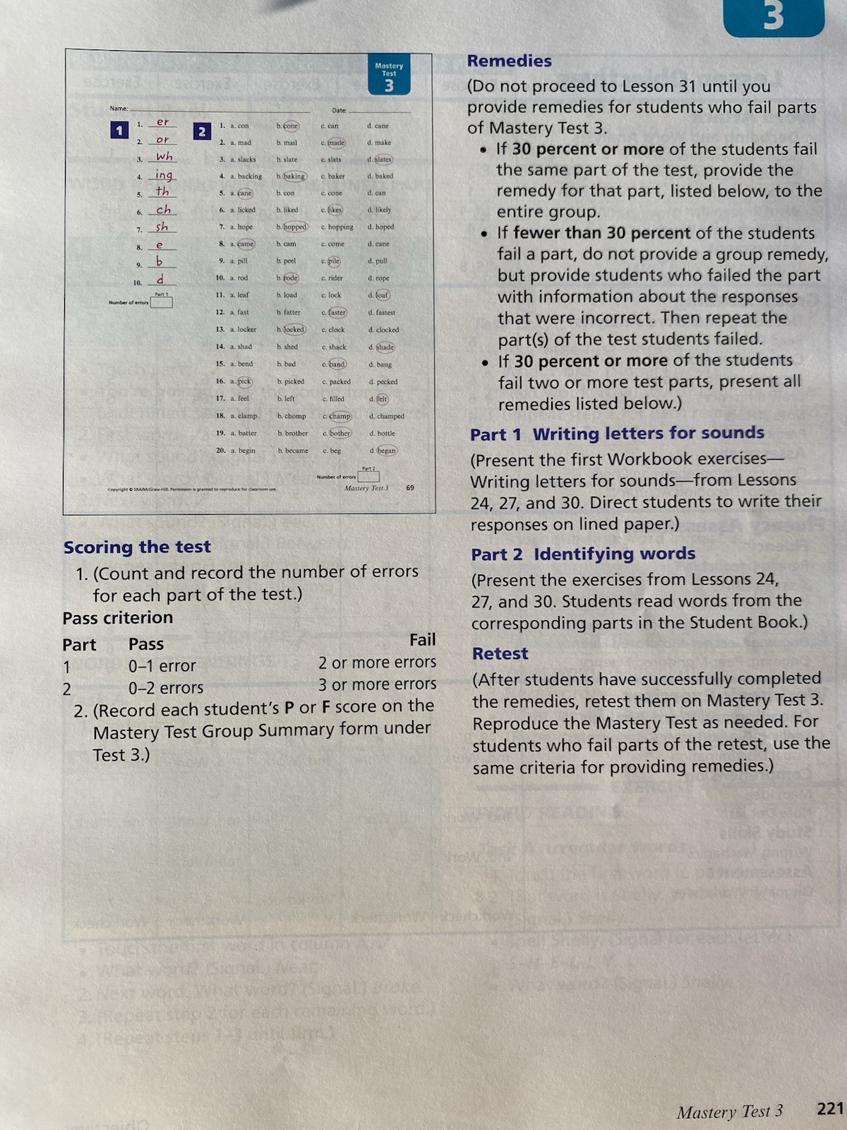 SRA Corrective Reading Decoding B1 Teacher Presentation Book McGraw Hill