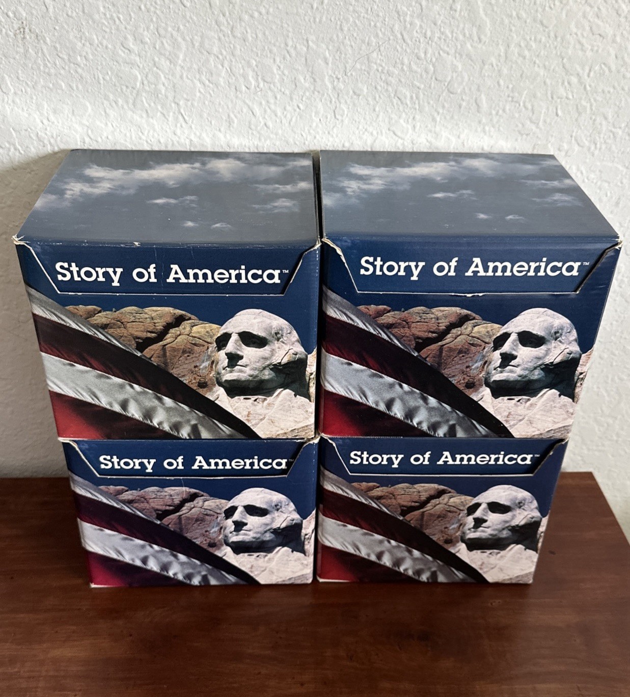 Grolier Book Story of America Cards 1869 Box Set Vintage History Homeschool Lot