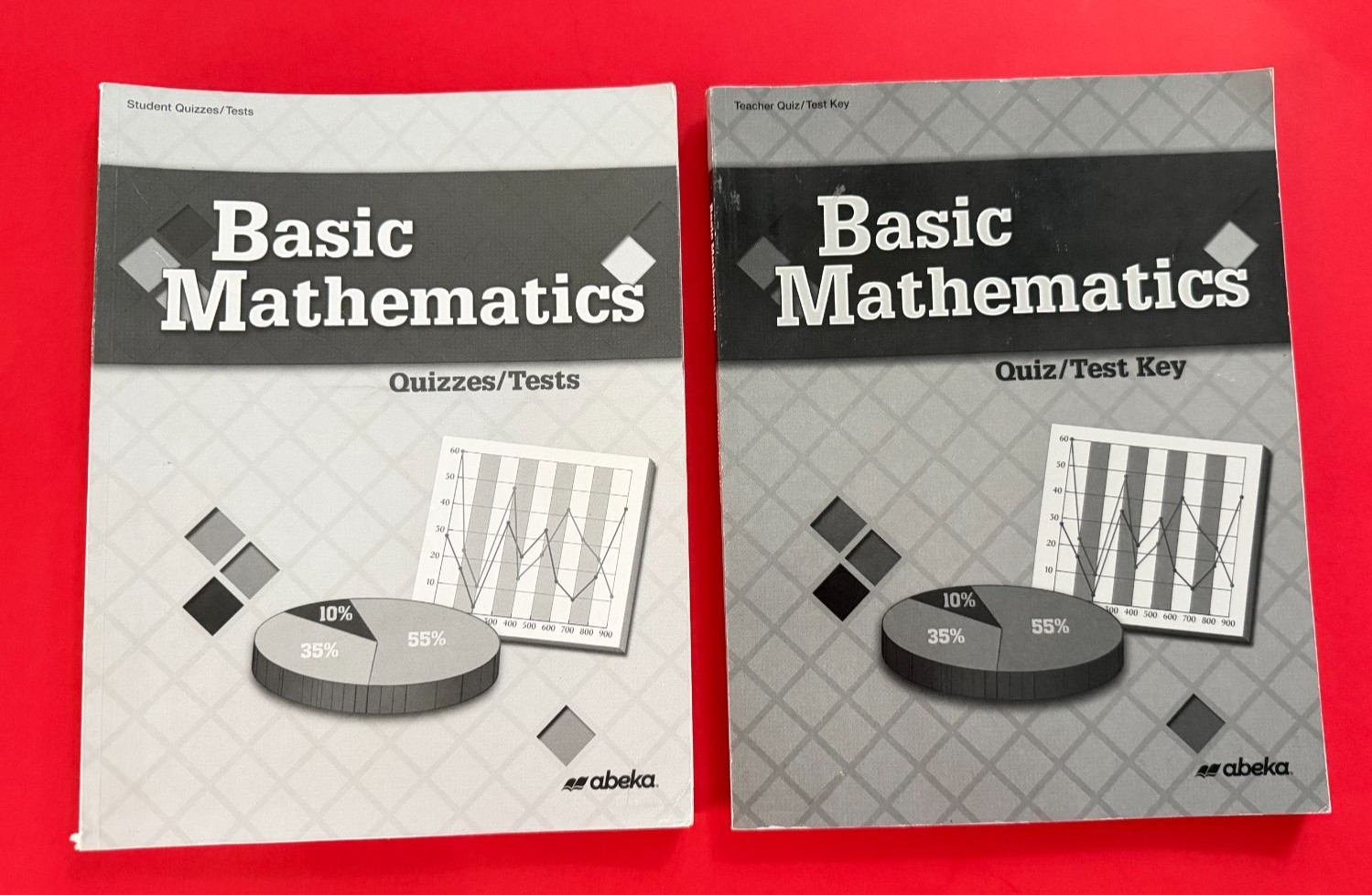 Abeka Basic Mathematics Student Quiz/Test Book + Teacher Quiz/Test Key 2019