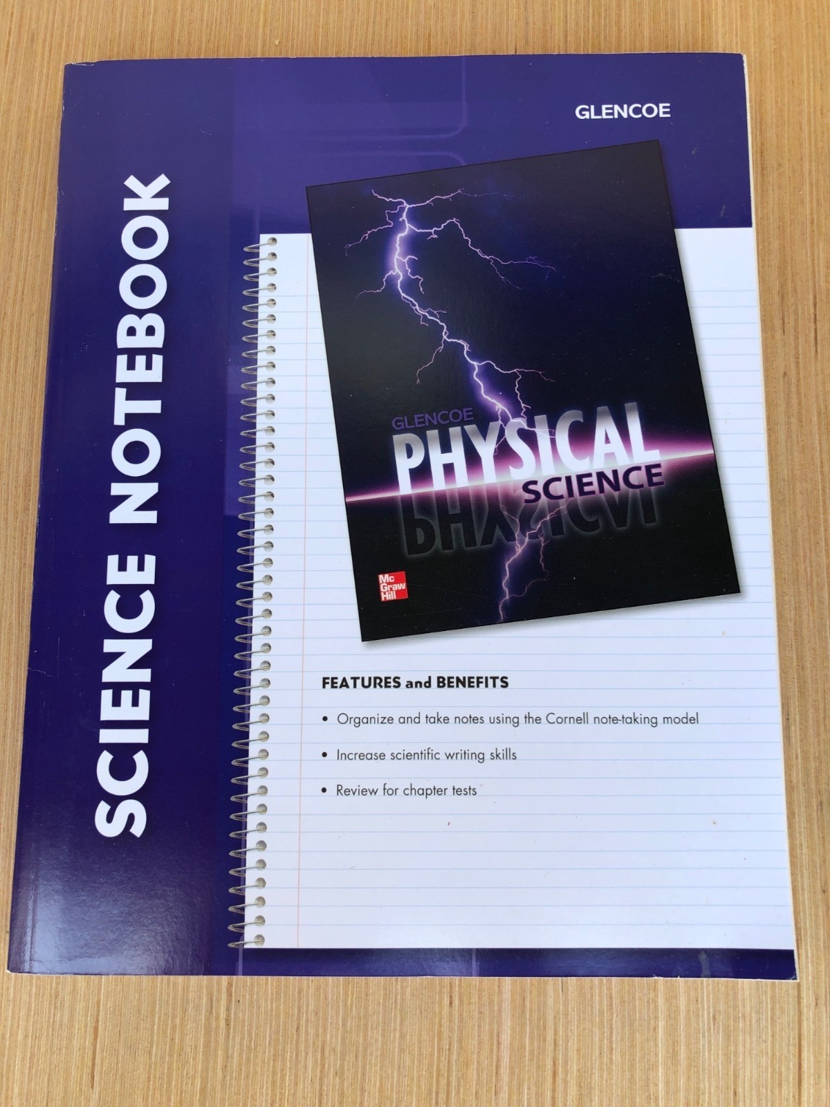 Glencoe Physical Science Notebook Spiral-Bound McGraw-Hill Education