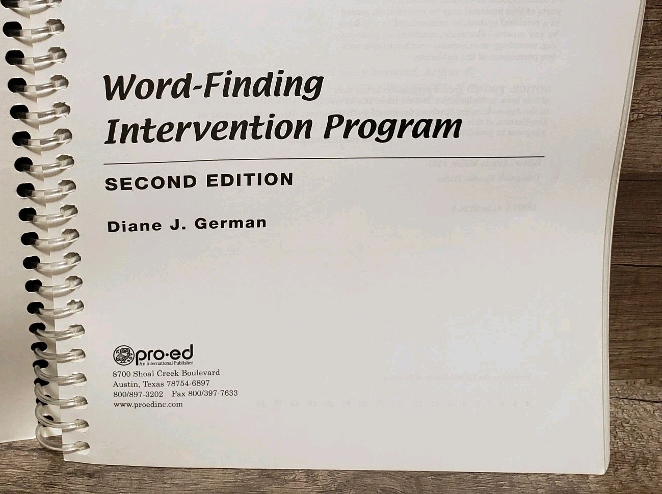 WFIP2 Word Finding Intervention Program by Diane J. German Second Edition!