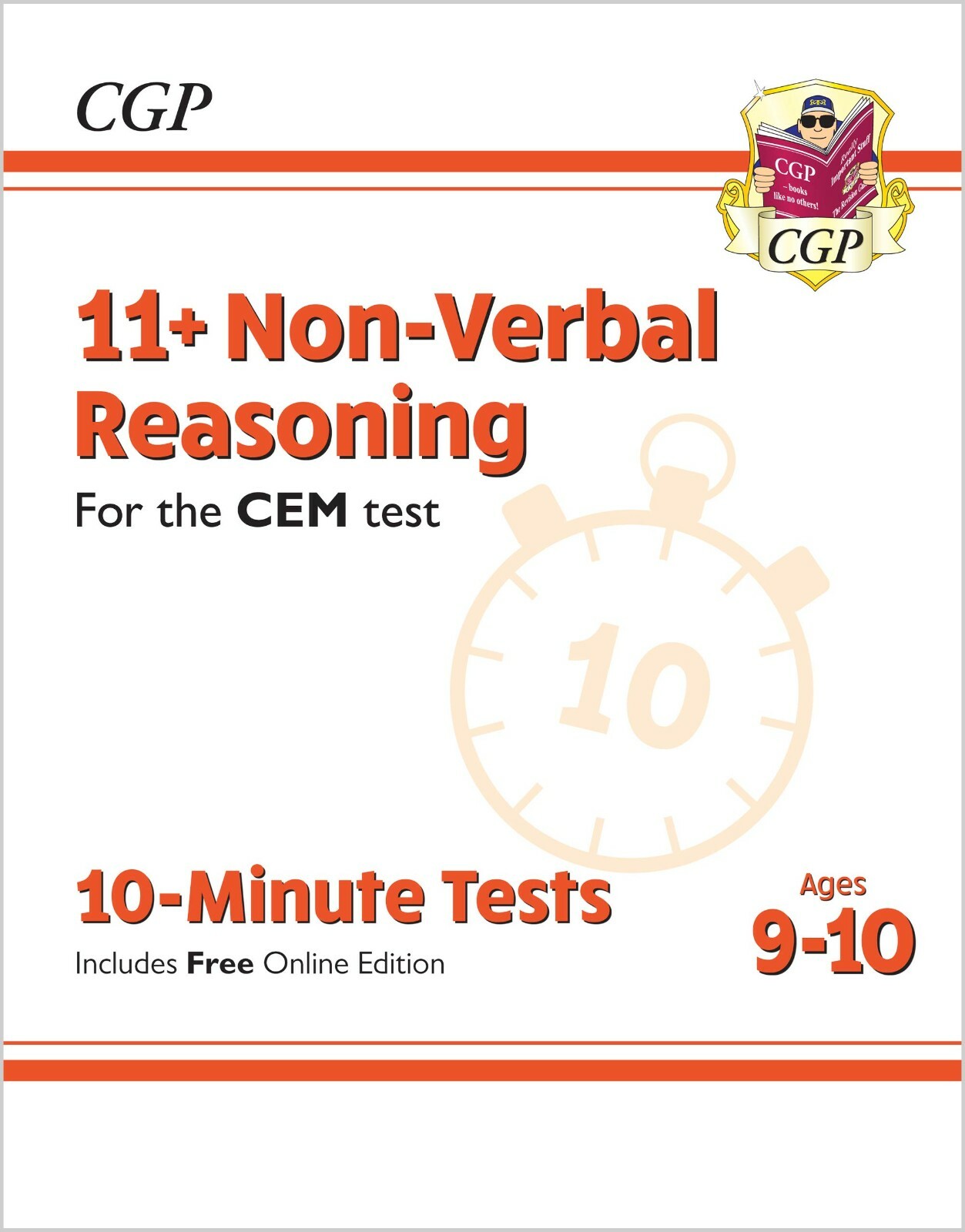 11+ Plus Year 5 CEM 10 Minute Test Non Verbal Reasoning with Answer Age 9-10 CGP