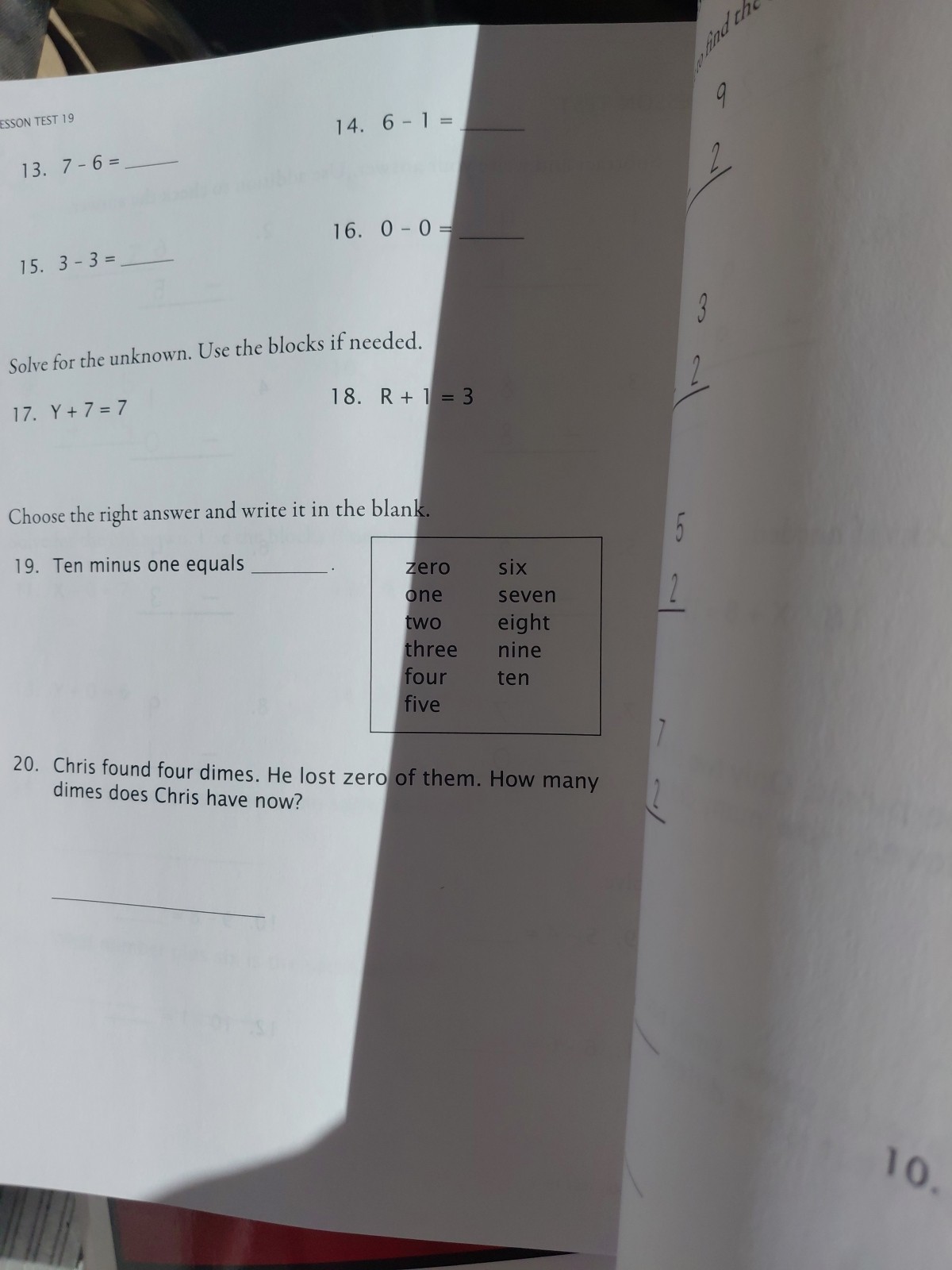 Alpha Tests : Single-Digit Addition and Subtraction by Math-U-See (2013,…
