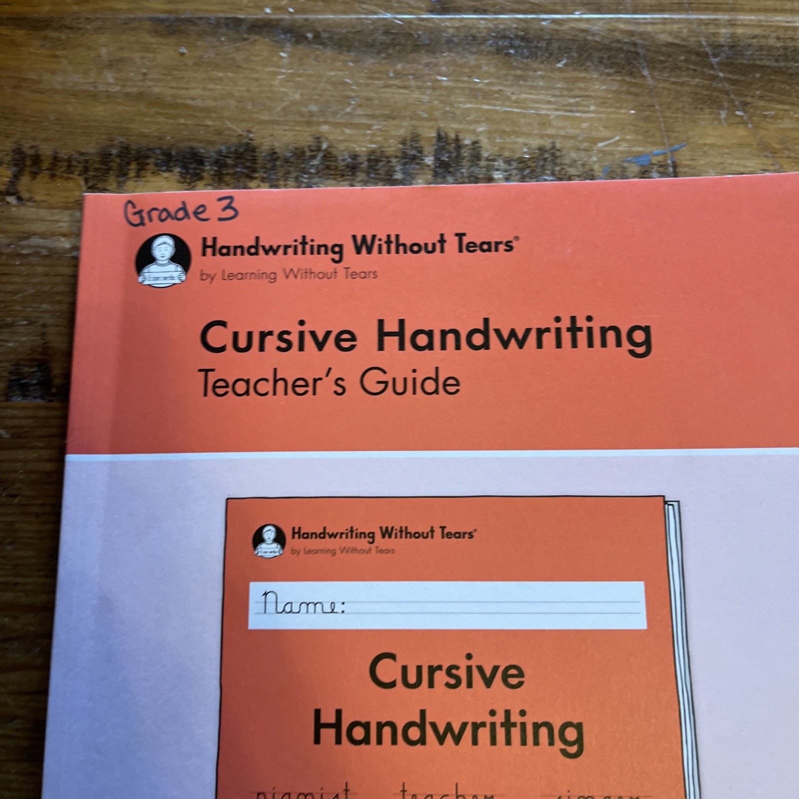 CURSIVE HANDWRITING TEACHER’S GUIDE BY LEARNING WITHOUT By Jan Z. Olsen **Mint**