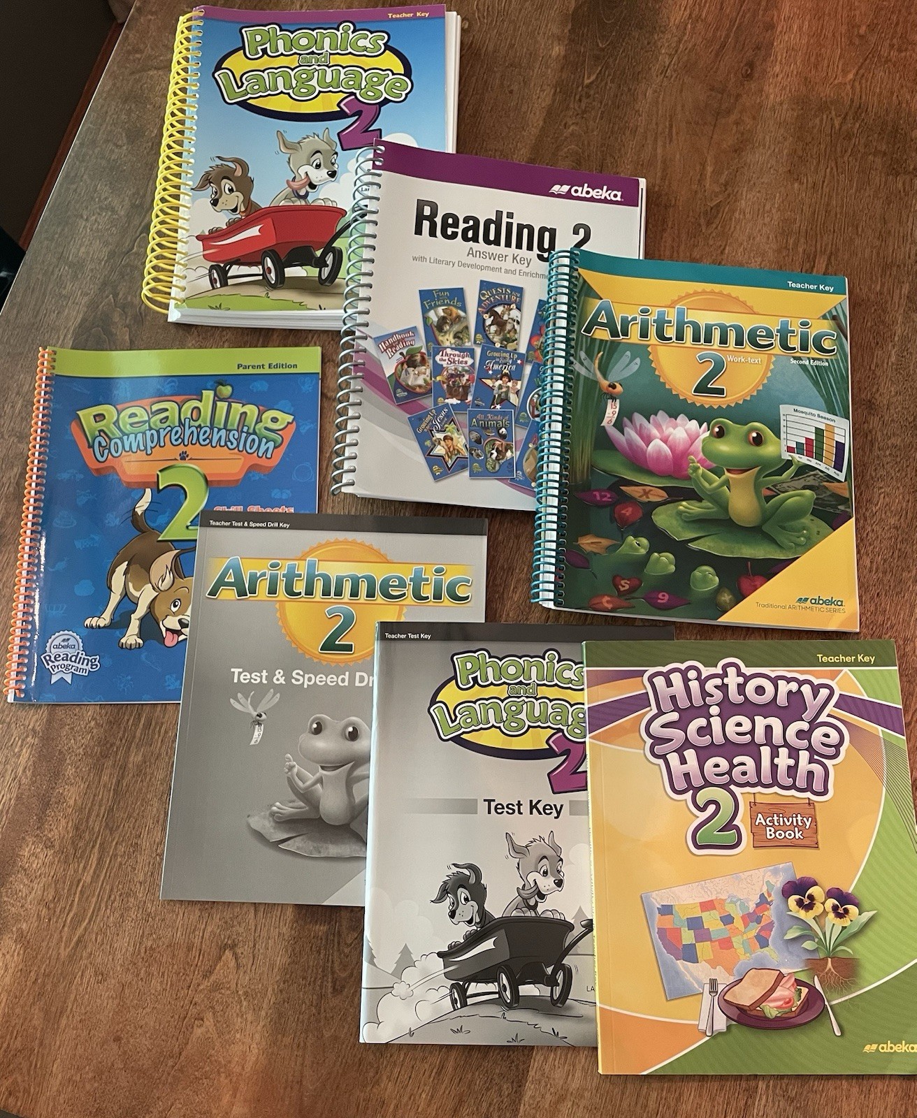 Abeka Grade 2 Teacher Keys (like New) plus Number Flashcards (unopened) 2020