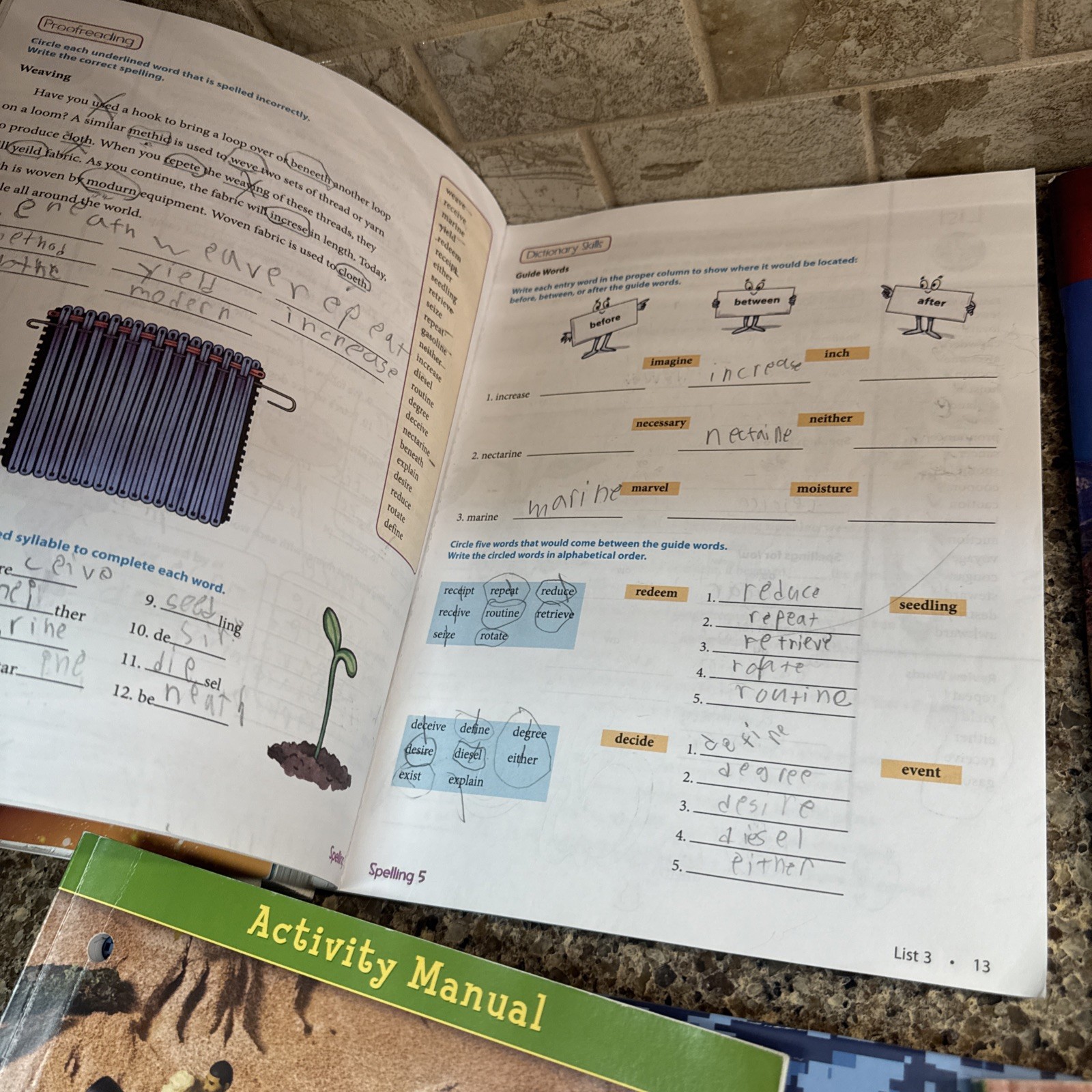 BJU 5th grade SCIENCE 5 Spelling Math heritage Studies Handwriting BIble, Etc