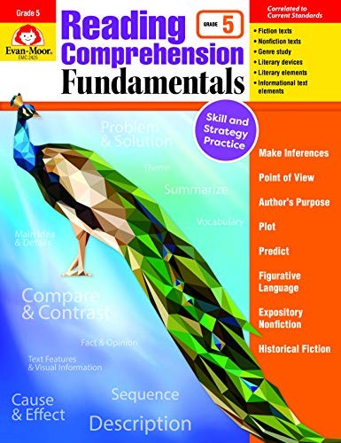 READING COMPREHENSION FUNDAMENTALS, GRADE 5 By Evan Moor **BRAND NEW**