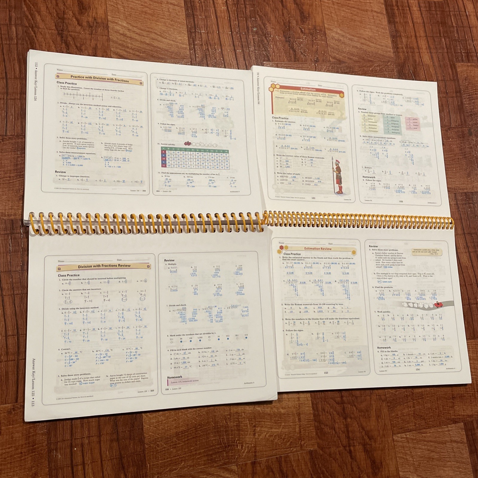 Abeka Arithmetic 4 5 WORK-TEXT ANSWER KEY Teachers Ed Book Math A Beka