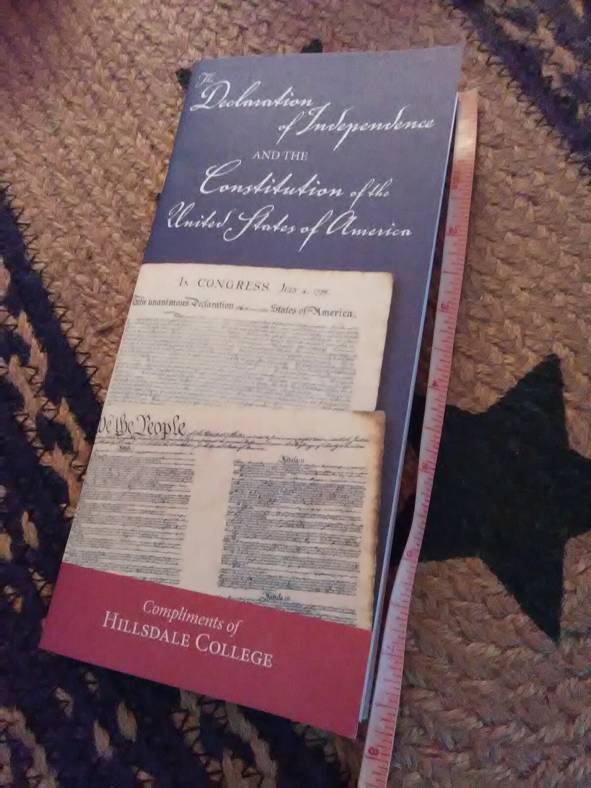 Pocket Constitution «The Declaration of Independence and the Constitution» NEW 