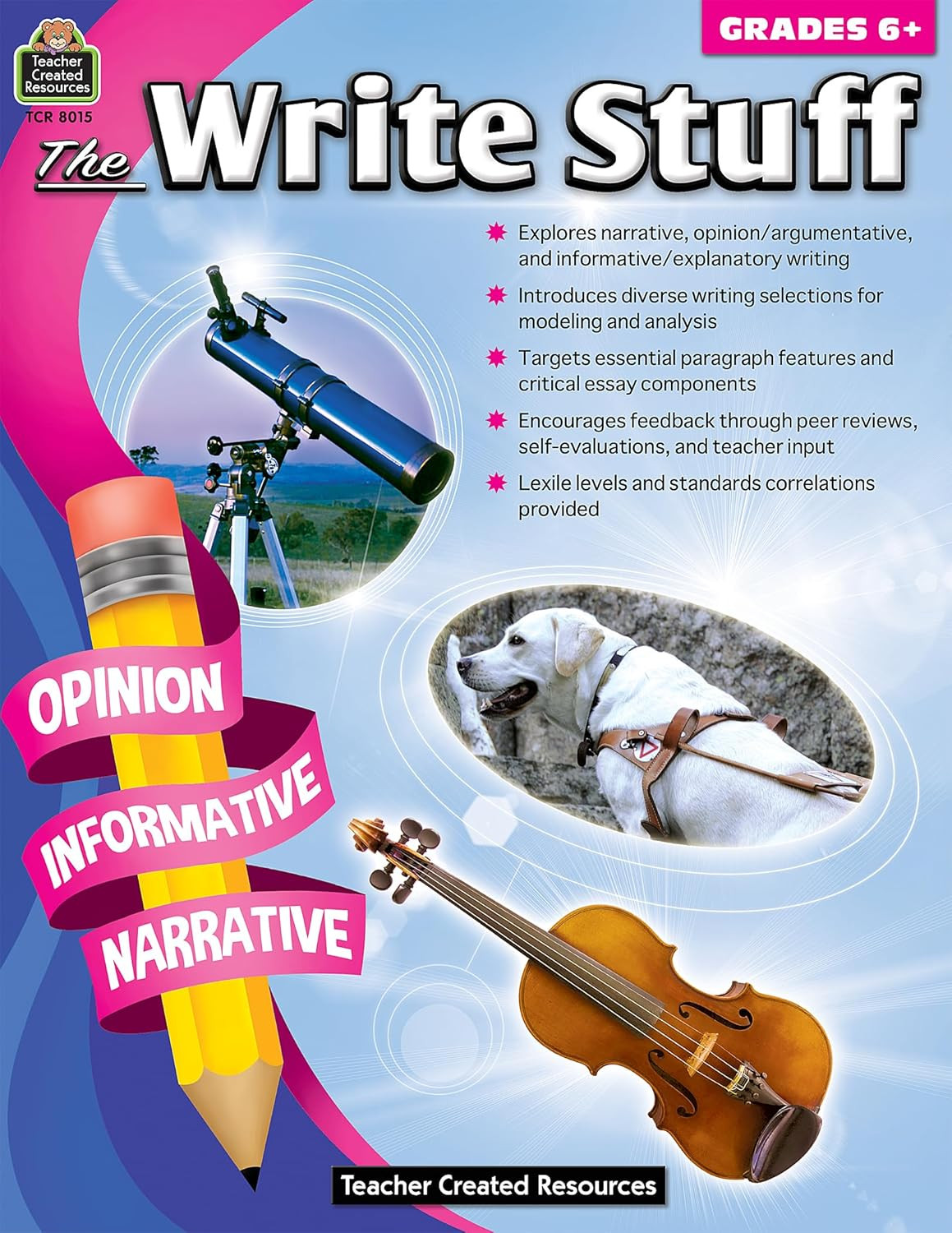 Teacher Created Resources the Write Stuff, Grade 6