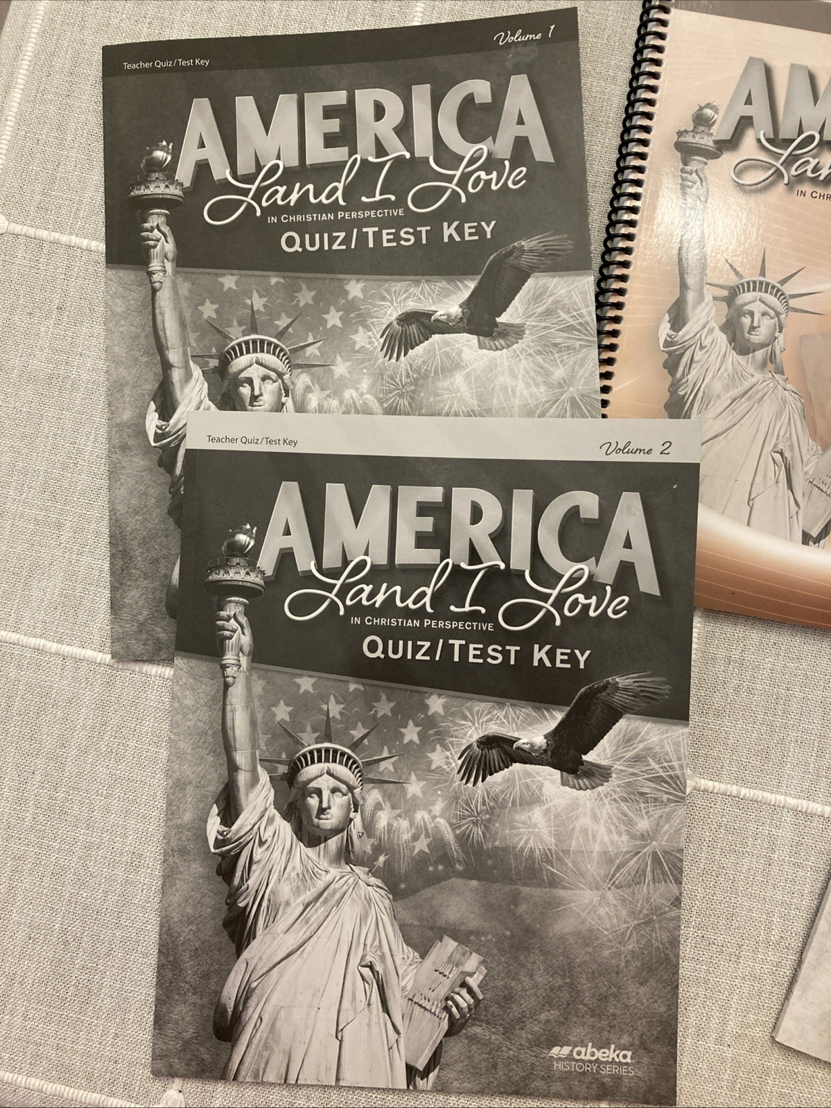 Lot 5 BOOKS Abeka AMERICA LAND I LOVE 8th Grade History Quizzes/ Tests + 3 Keys