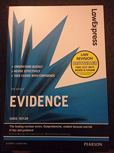 Law Express: Evidence (Revision Guide) by Taylor, Chris Book The Fast Free