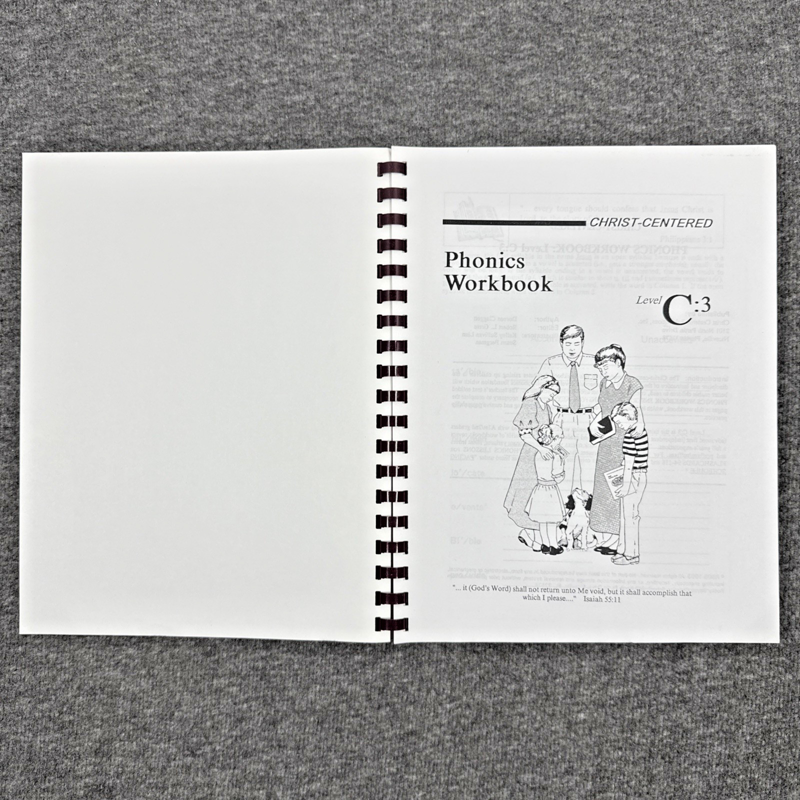 Christ Centered Phonics Workbook Level C:3 (1st & 2nd Grade) by Doreen Claggett
