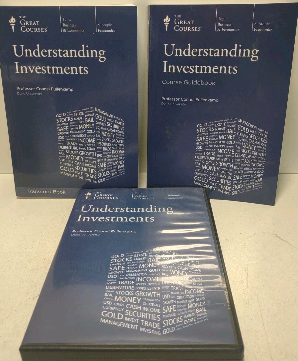 The Great Courses Understanding Investments DVD Set Guidebook Transcript Book