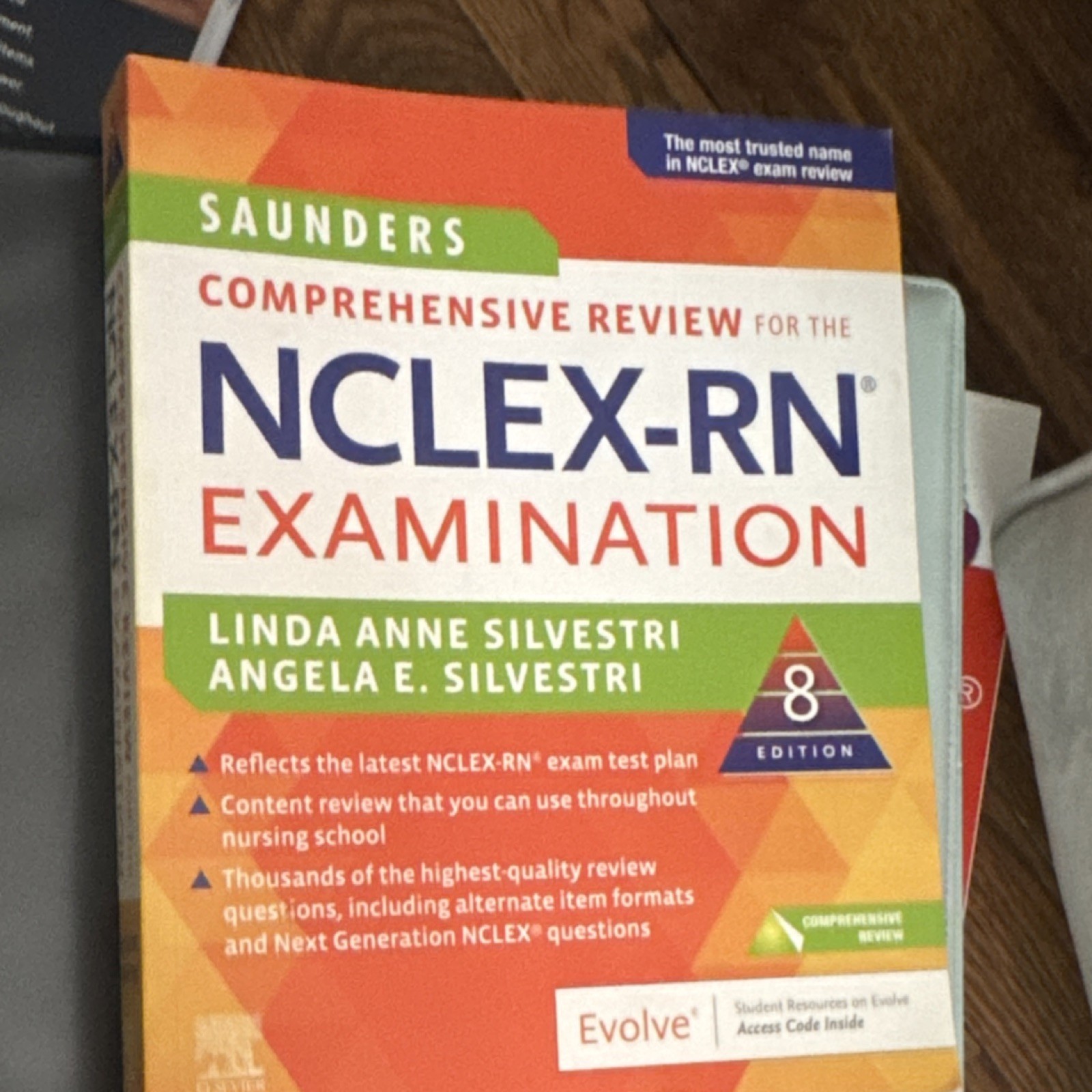 Saunders NCLEX-RN 8th Ed Silvestri Paperback Study Guide Elsevier