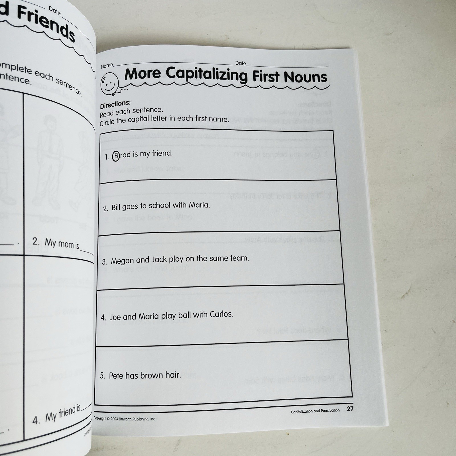 Step-by-Step Basic Language Arts Capitalization Punctuation Grades 1-2 LIN47X