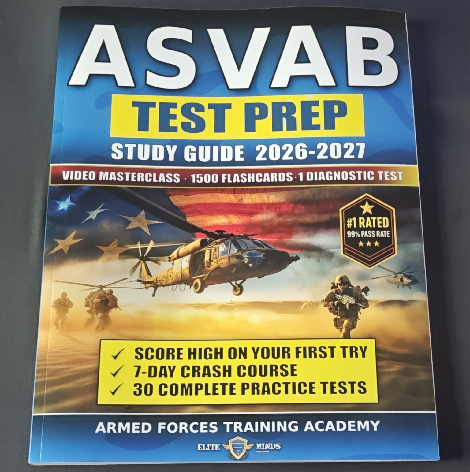 Elite Minds ASVAB Test Prep Study Guide 2026-2027 Book Intermediate English
