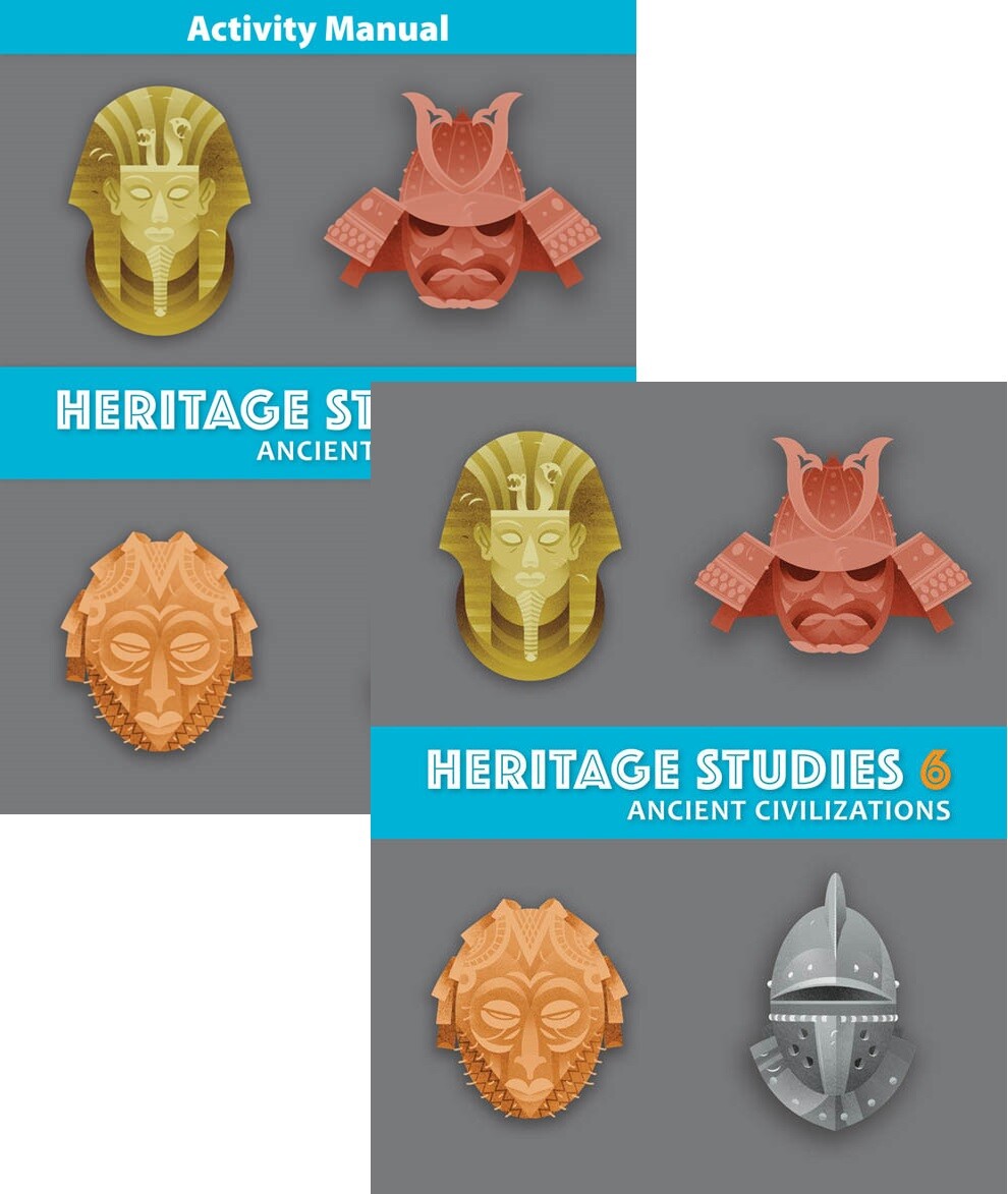 BJU Press Heritage Studies 6 *4th Ed* Text (520007) and Activity Manual (506592)