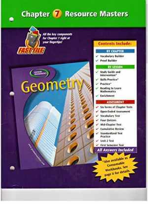 Geometry, Chapter 7 Resource Master – Hardcover, by McGraw-Hill – Acceptable n