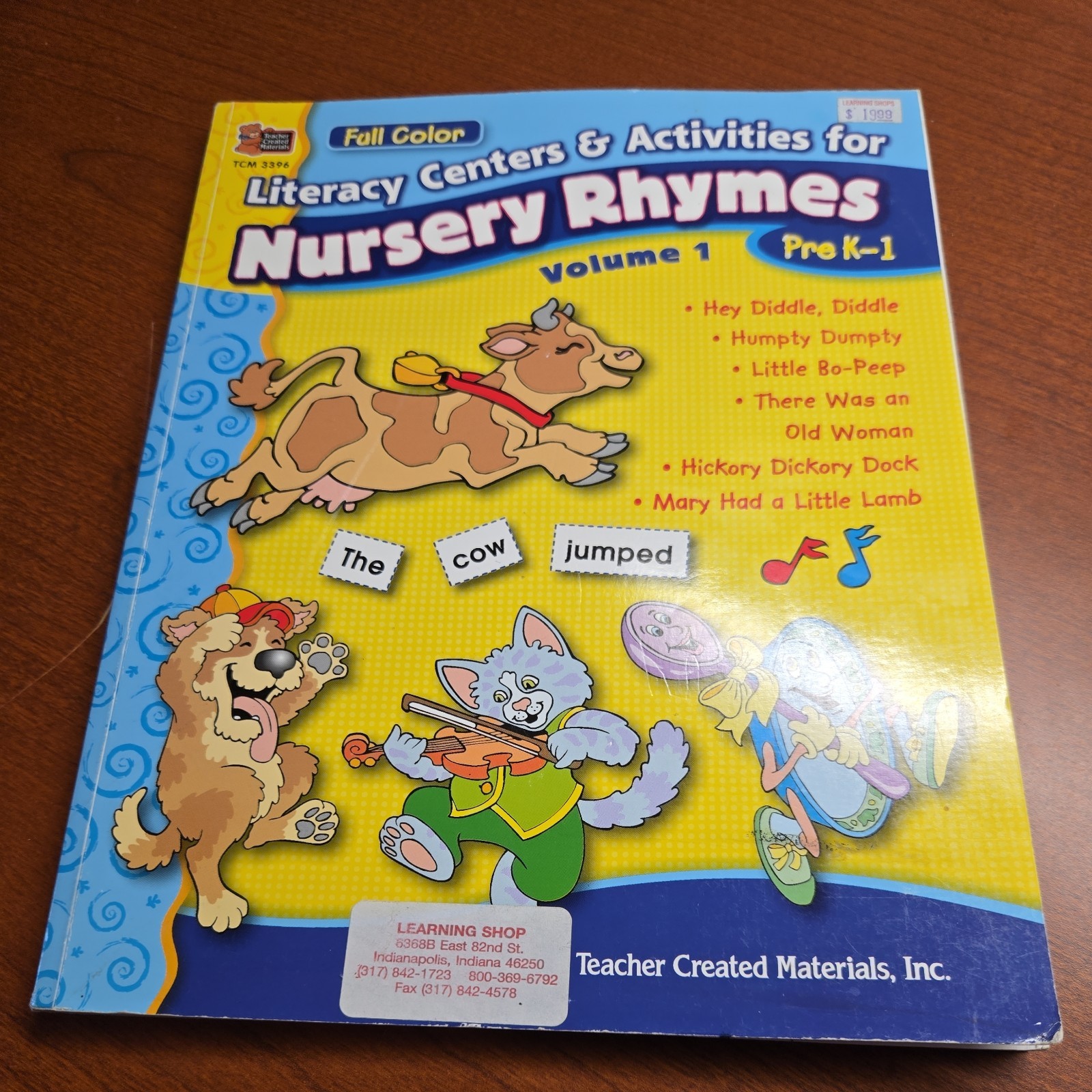 Full-Color Literacy Centers & Activities for Nursery Rhymes Volume 1