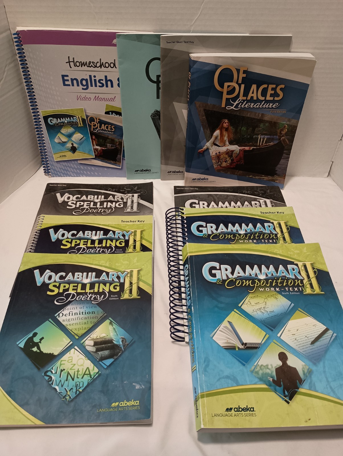 Abeka English 8 Homeschool Curriculum Teacher Keys& Student Textbooks