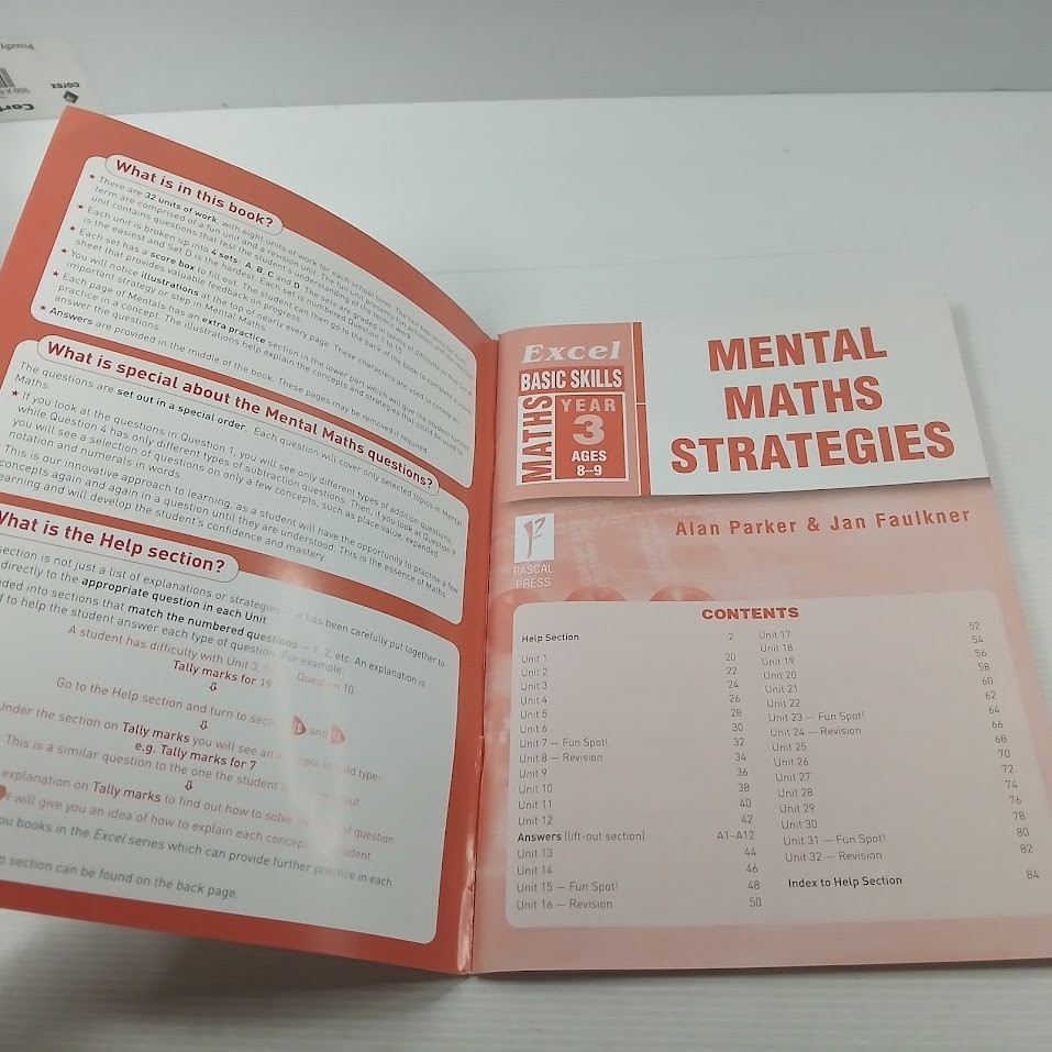 Excel Basic Skills – Mental Maths Strategies Year 3- great for home schooling