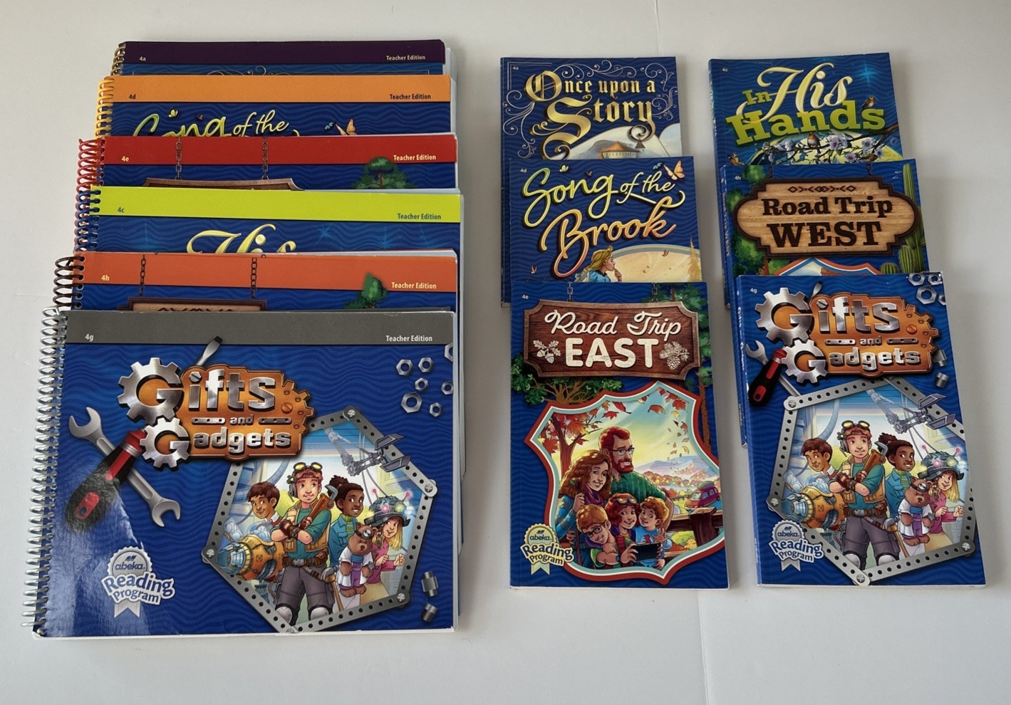 Grade 4 Abeka Reading Program 6 Readers & Teachers Editions Homeschool Lot of 12