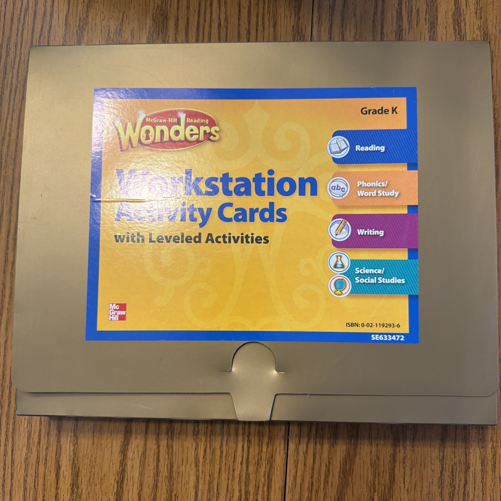 MCGRAW HILL READING WONDERS / WORKSTATION ACTIVITY CARDS / KINDERGARTEN / NEW