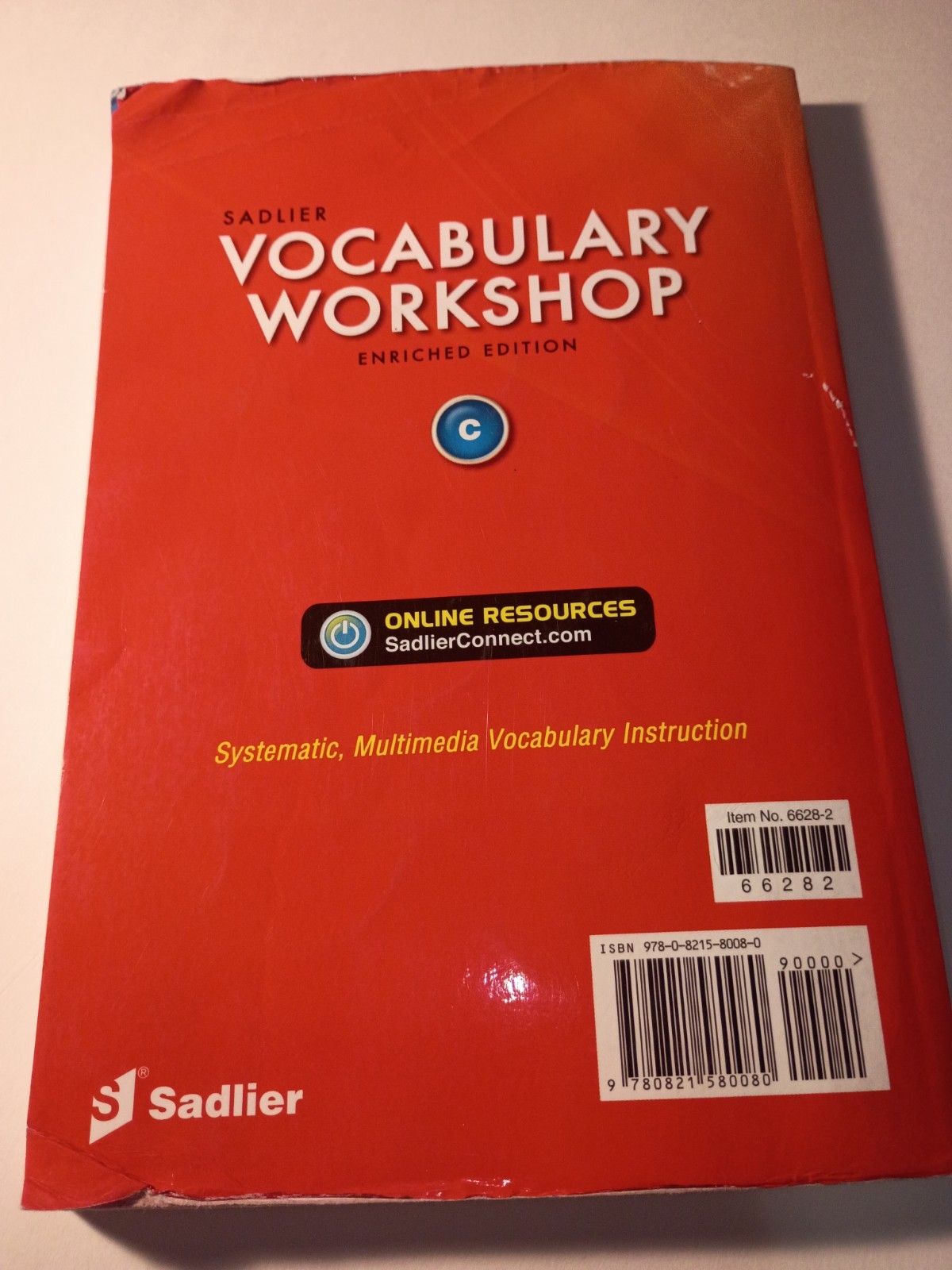 Vocabulary Workshop Level C Enriched Edition Sadlier