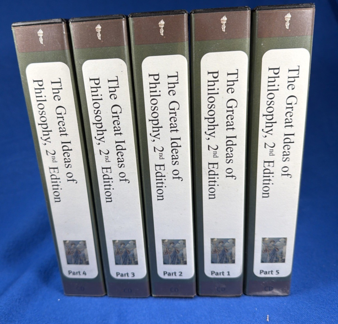 THE GREAT COURSES CD: THE GREAT IDEAS OF PHILOSOPHY 2nd Edition Parts 1 2 3 4 5